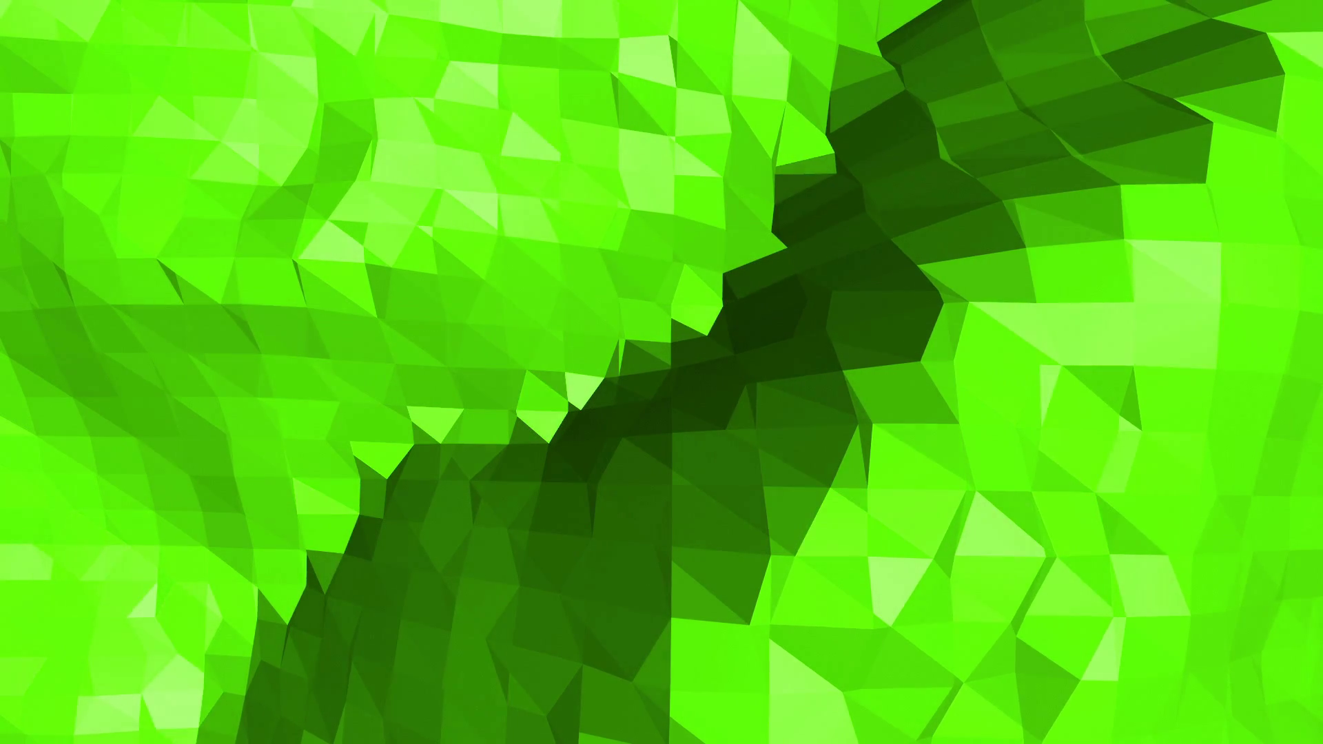 Green low poly background pulsating. Abstract low poly surface as ...