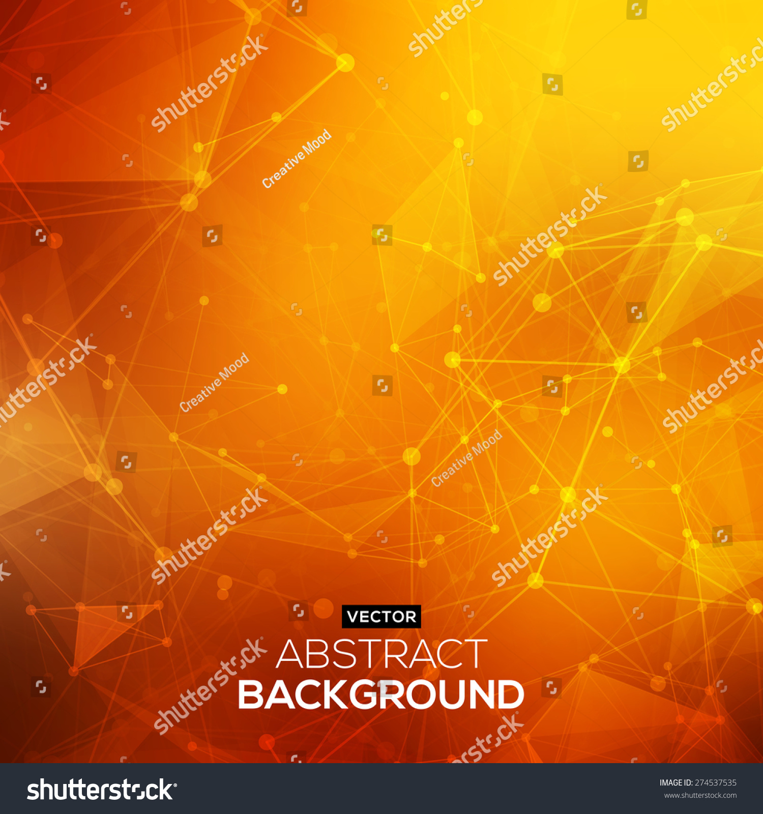 Royalty-free Abstract polygonal orange red low poly… #274537535 ...