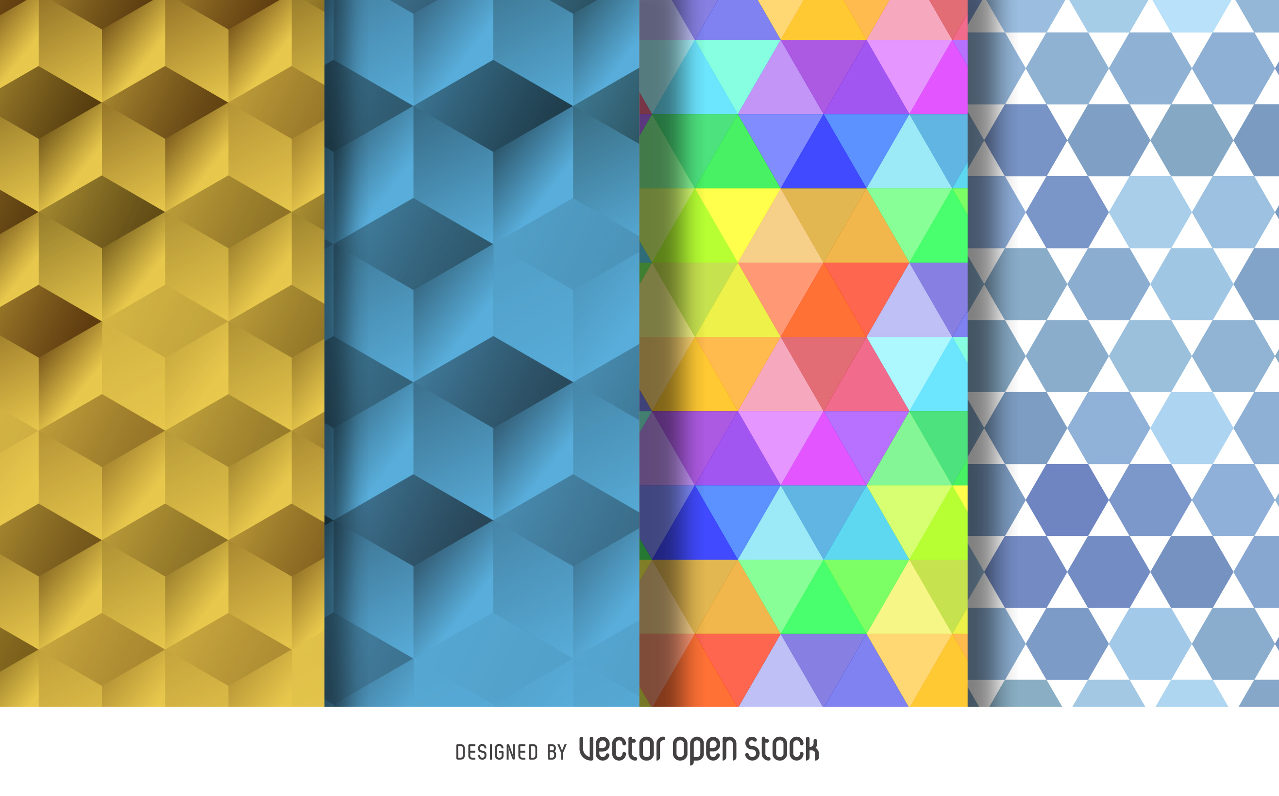 Abstract Blue polygons background - Vector download