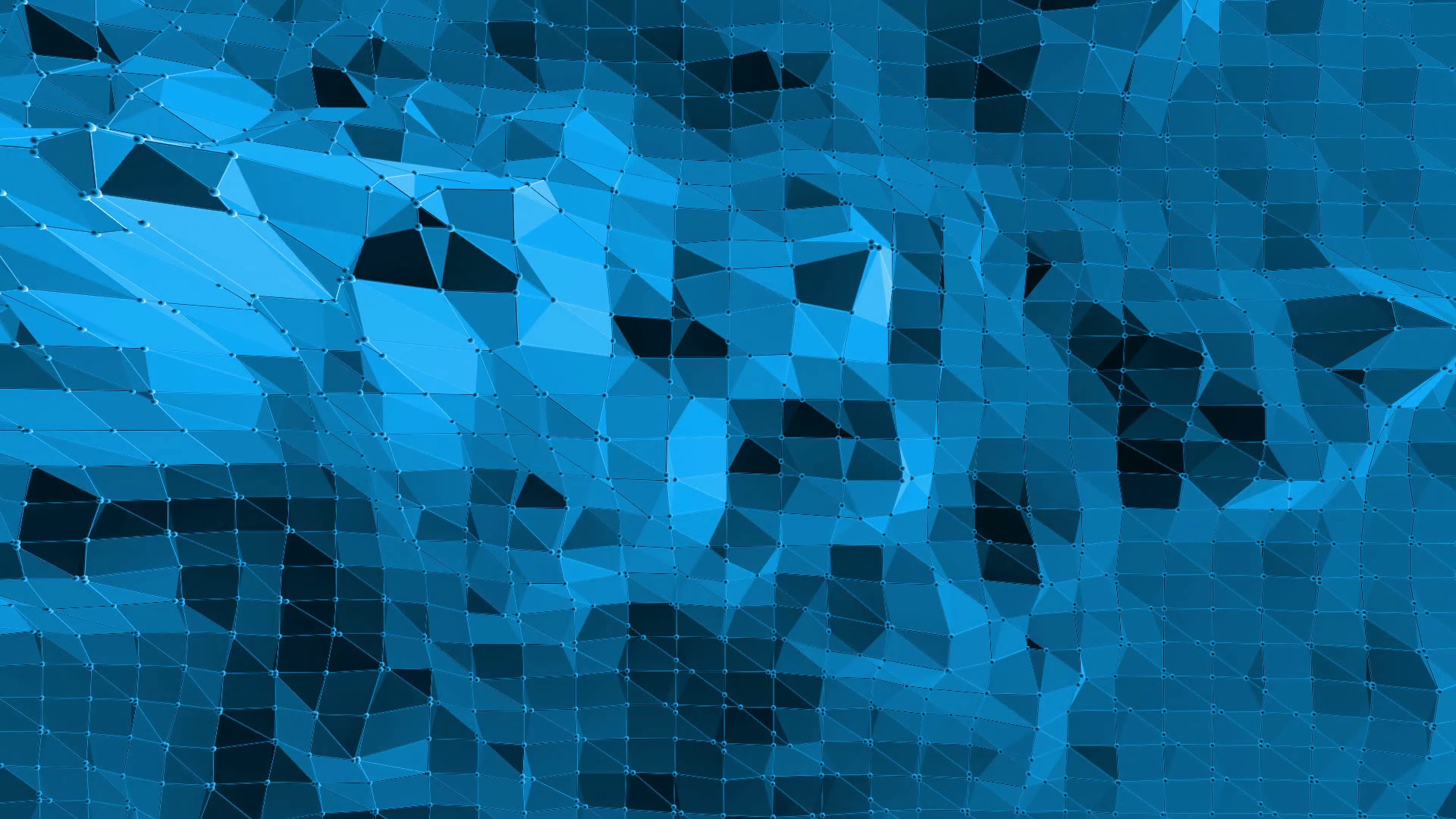Blue low poly waving surface as background. Blue polygonal geometric ...