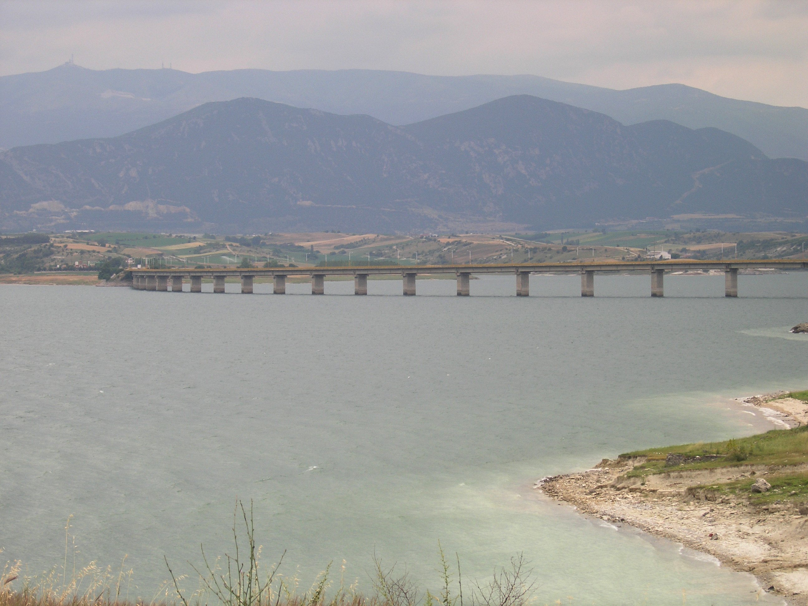 Polyphytos bridge, greece photo