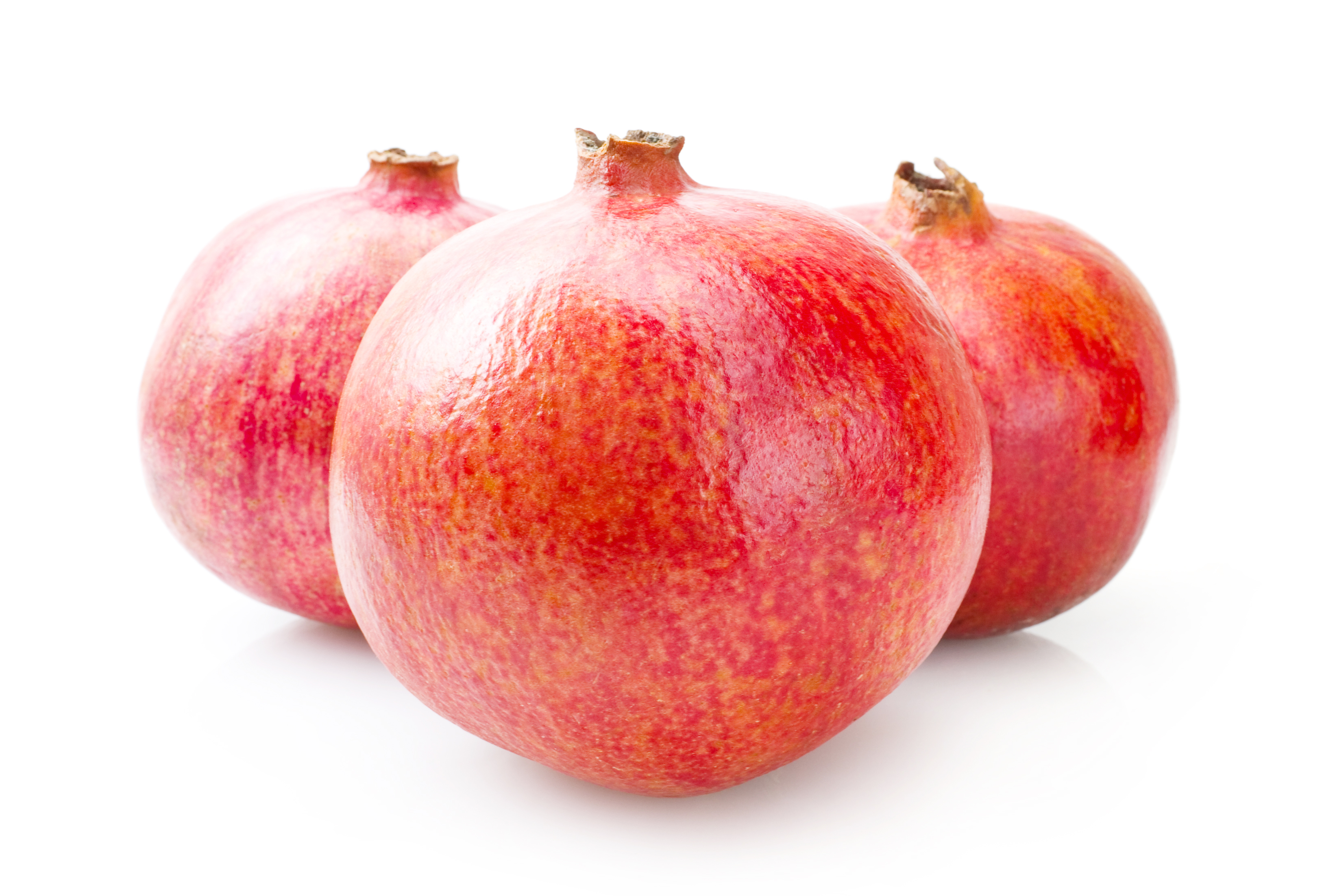 Pomegranate isolated on white background photo