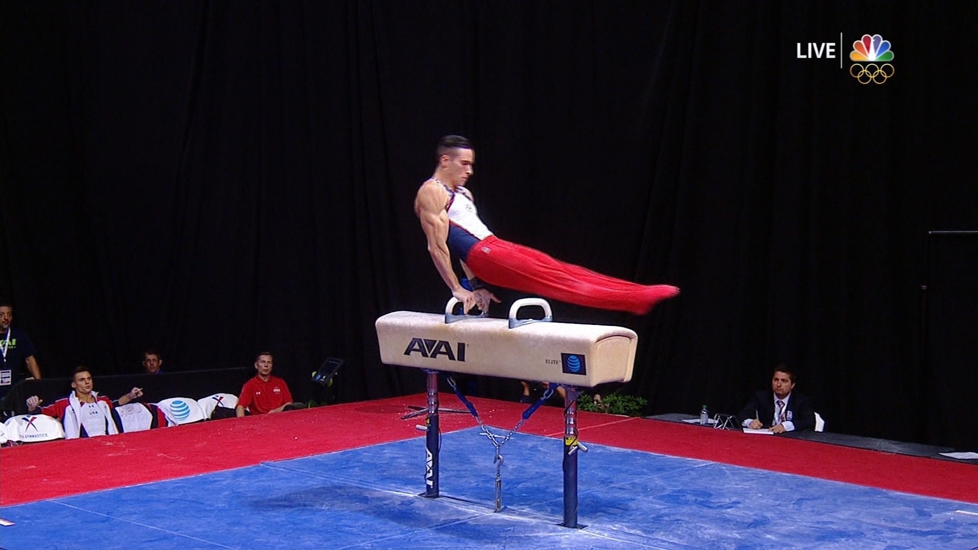 Alex Naddour earns Rio selection on pommel horse at Trials | NBC ...