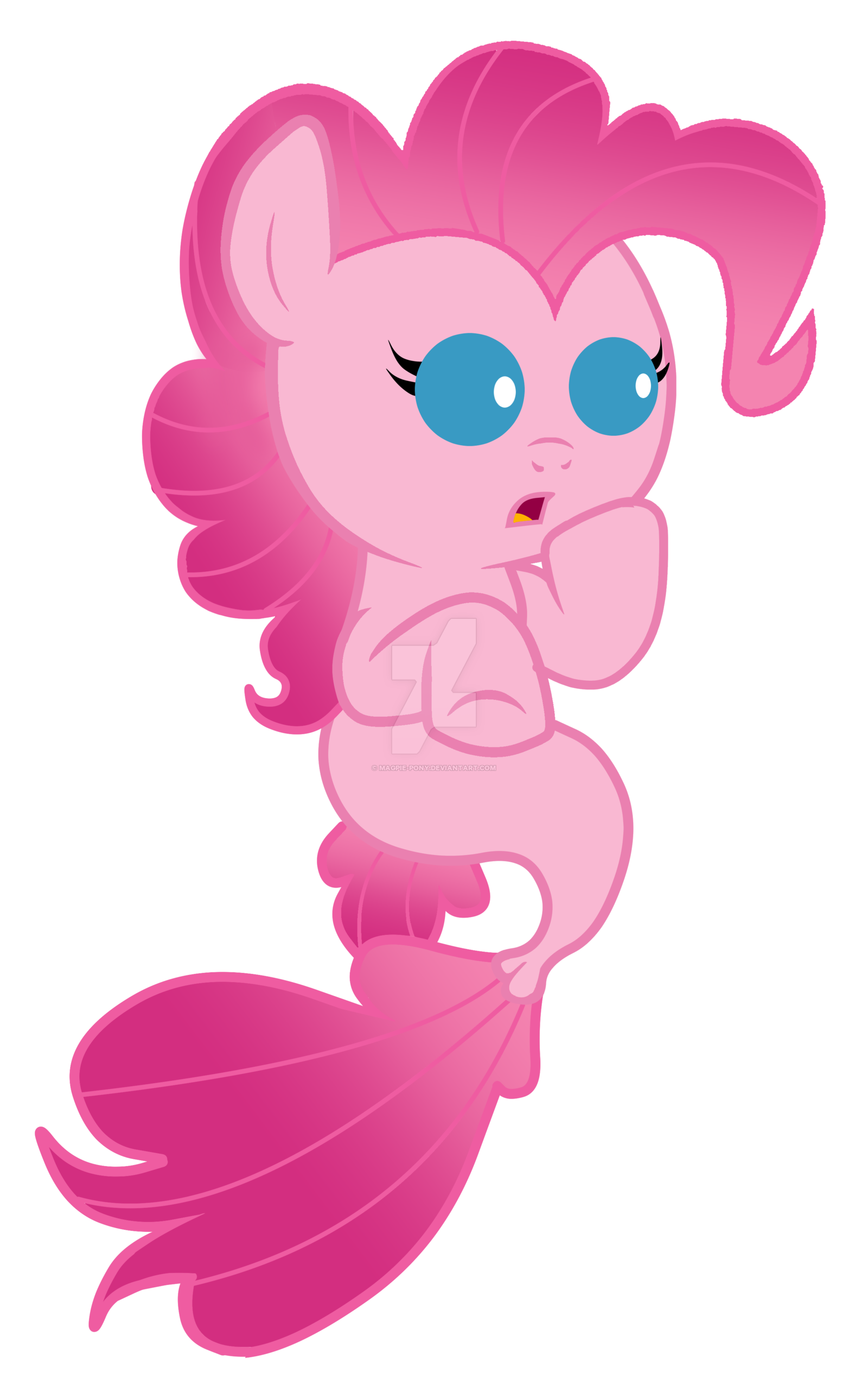 Baby Seapony Pinkie by Magpie-pony on DeviantArt
