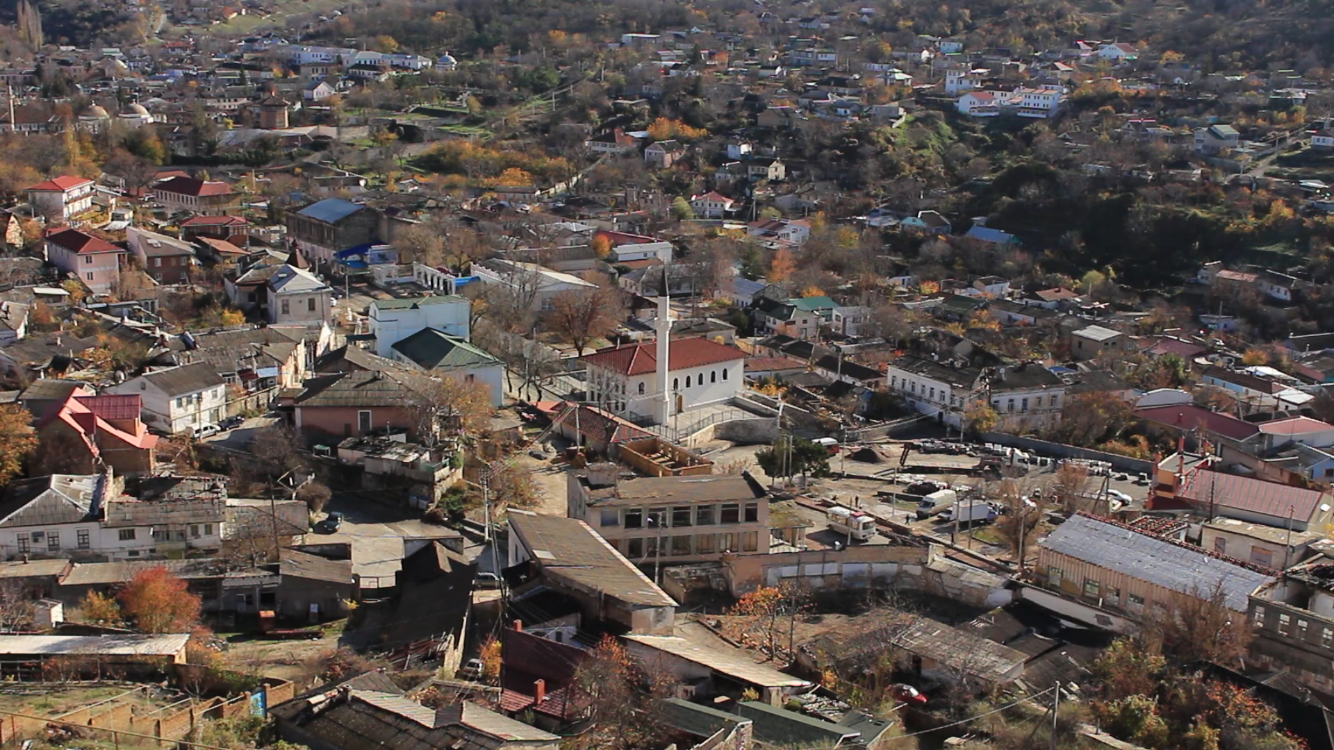 Poor district panorama of the old turkish town Stock Video Footage ...