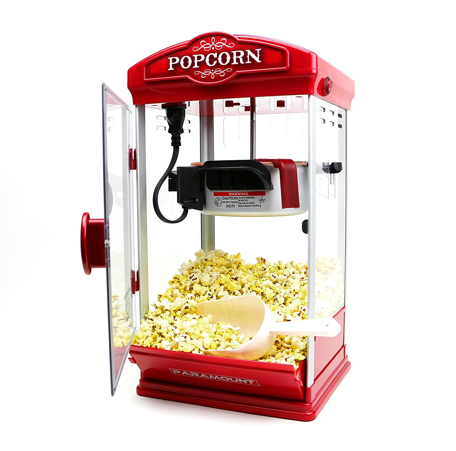 Amazon.com: Popcorn Maker Machine by Paramount - New 8oz Capacity ...