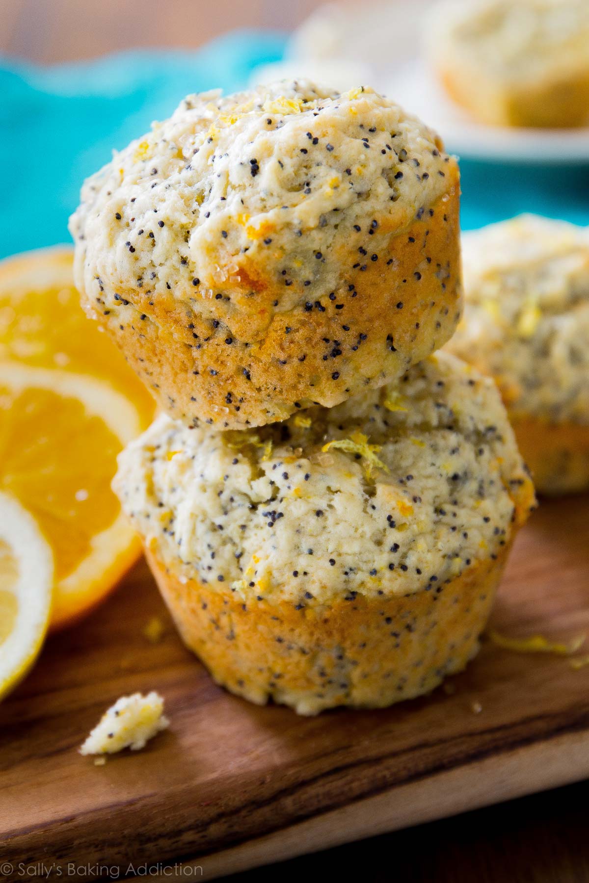 Orange Lemon Poppy Seed Muffins. - Sallys Baking Addiction
