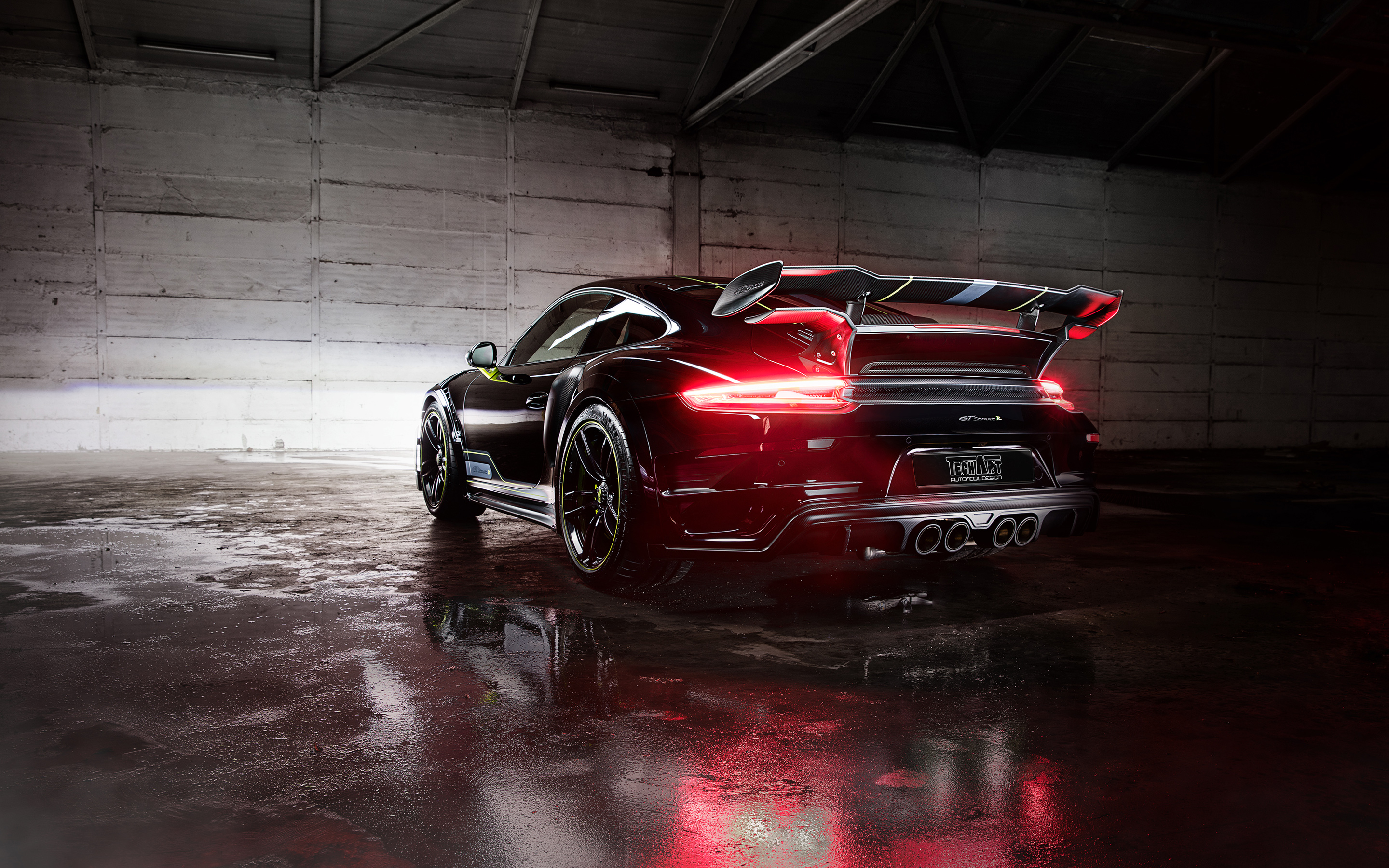 Porsche 911 Turbo Black Garage - HD Wallpapers - Free Wallpapers ...
