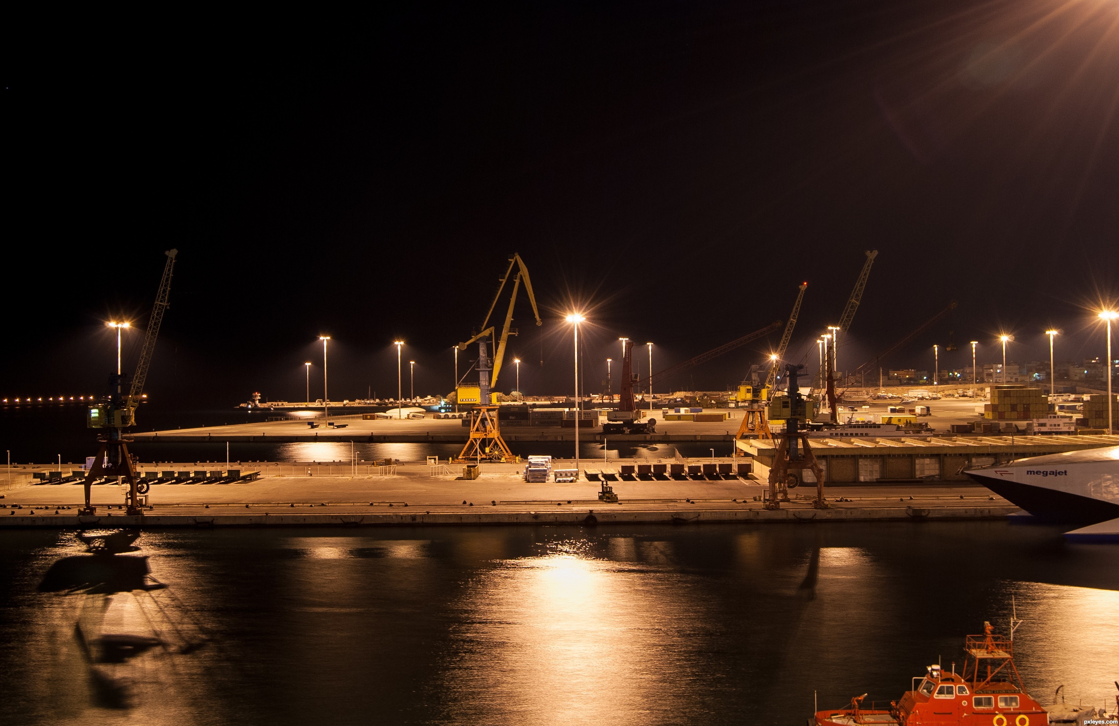 Port by night picture, by roon for: long exposure night photography ...