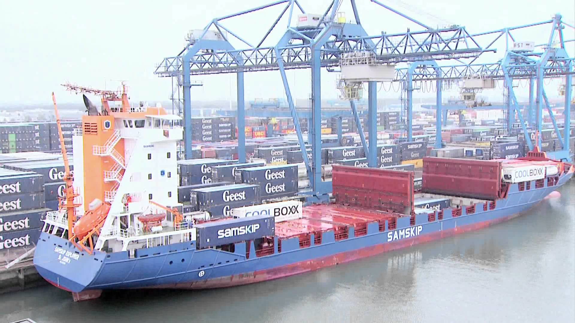 Rotterdam Container Port - YouTube