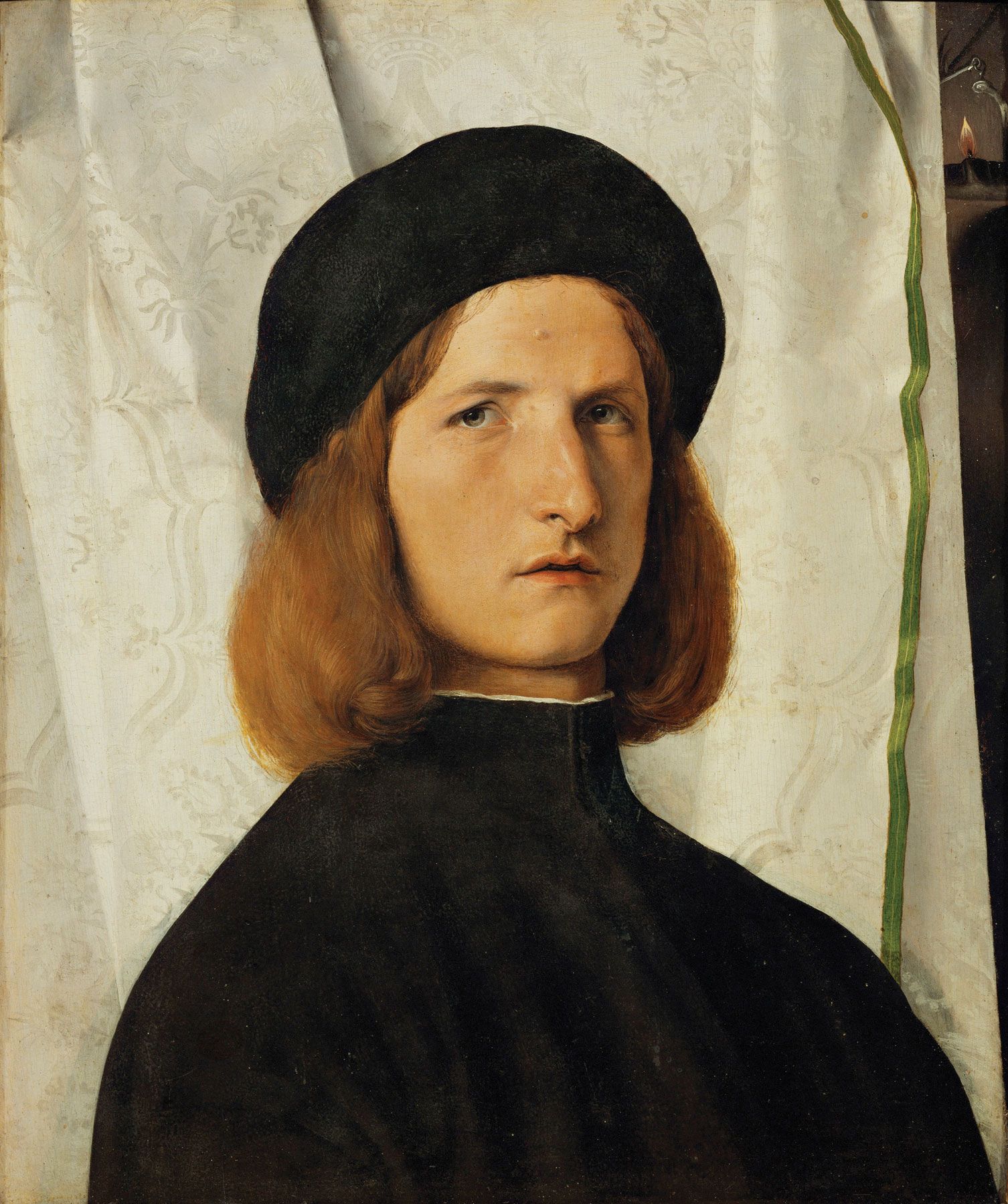 Young Man in Black by Lorenzo Lotto (1508) | History of Portraiture ...