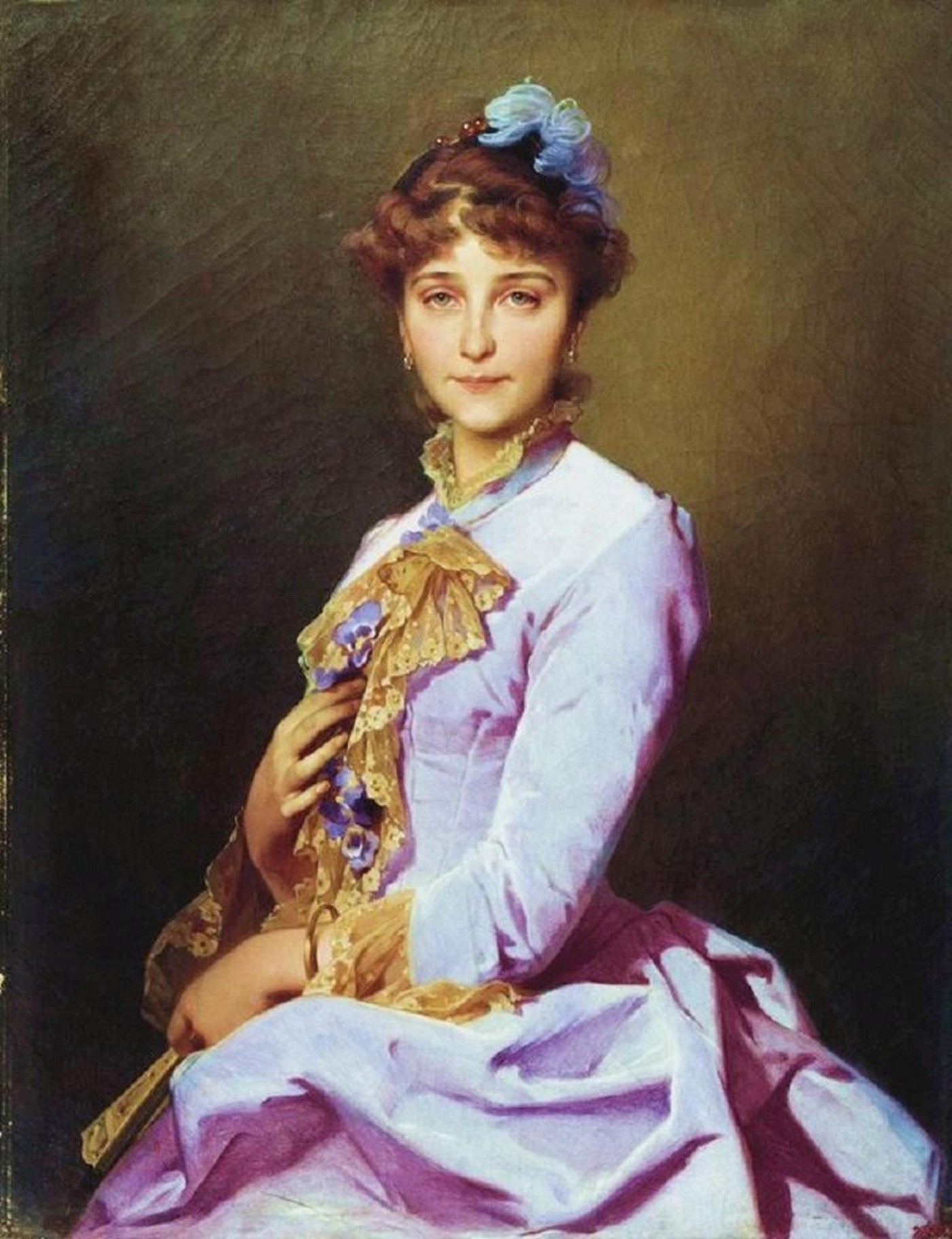 ivan-makarov-a-portrait-of-a-woman-18851 | Art and Faith