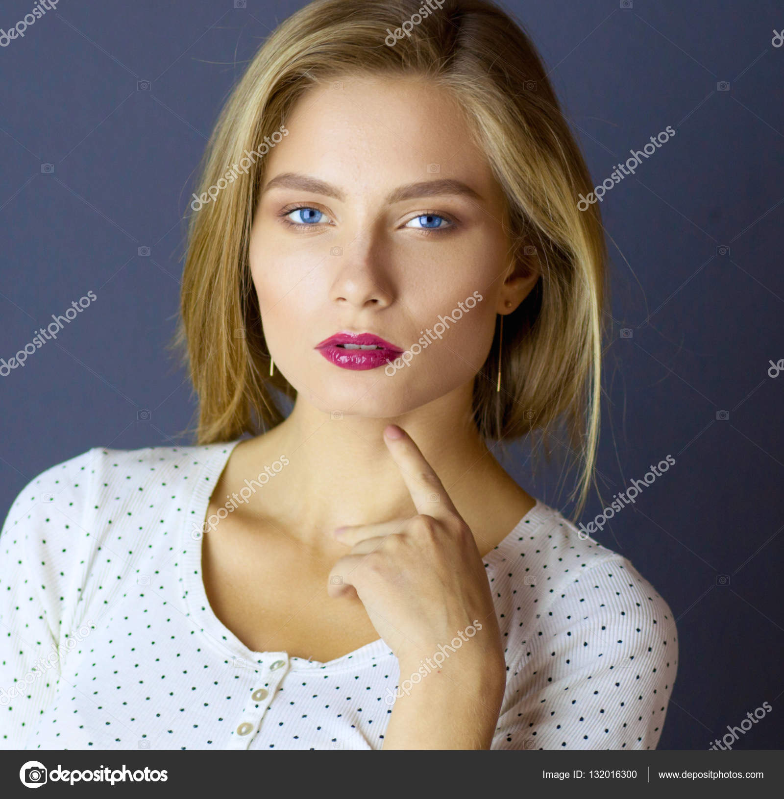 Portrait of woman with arms crossed, isolated on white background ...