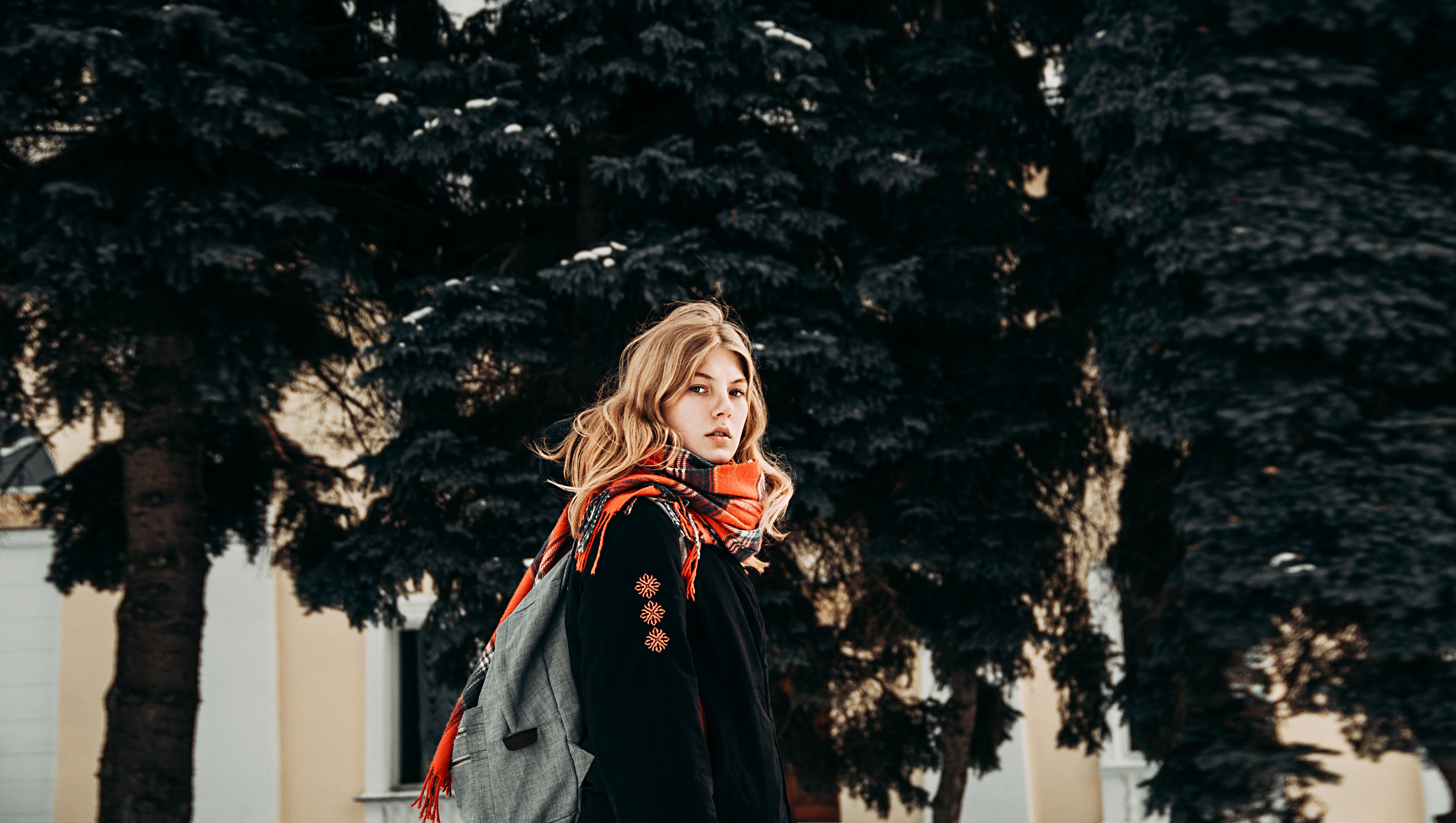 Portrait of Young Woman, Adult, Person, Woman, Winter jacket, HQ Photo