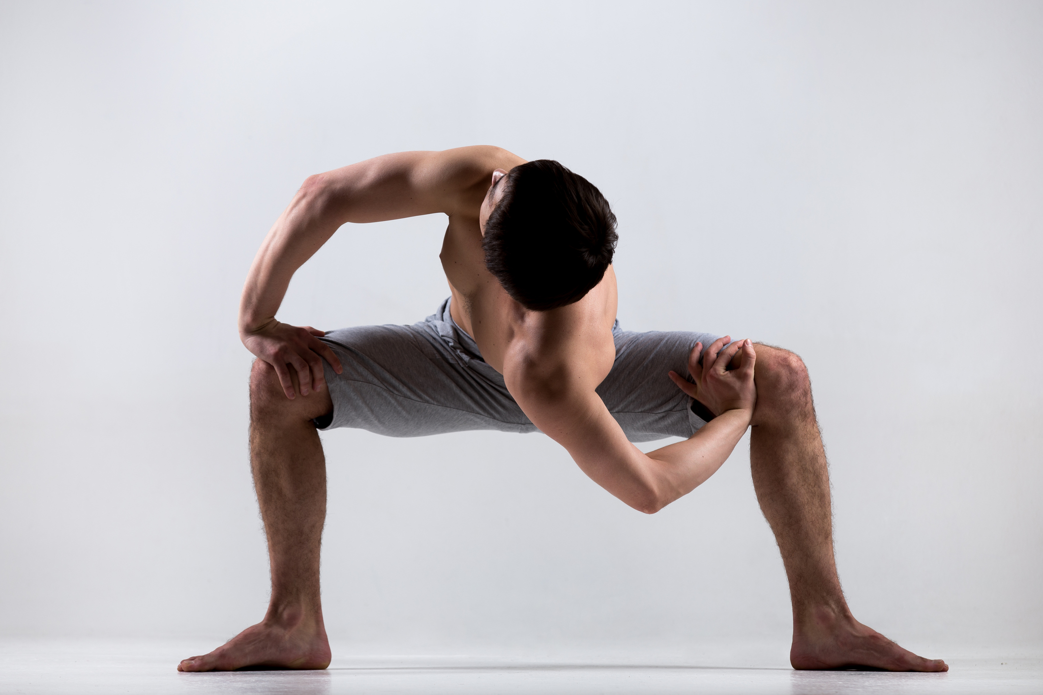 Yoga Pose: Goddess pose (twisting variation) | YogaClassPlan.com