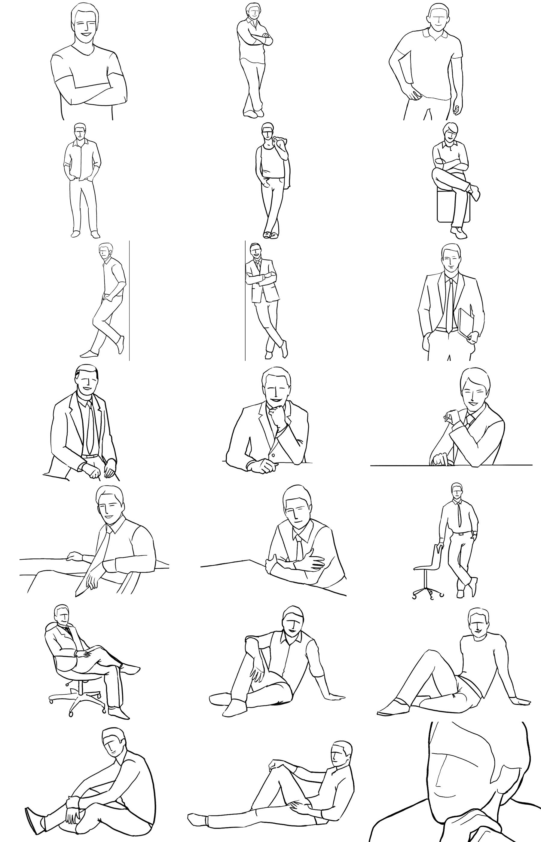 Posing Guide: Sample Poses to Get You Started with Photographing Men ...