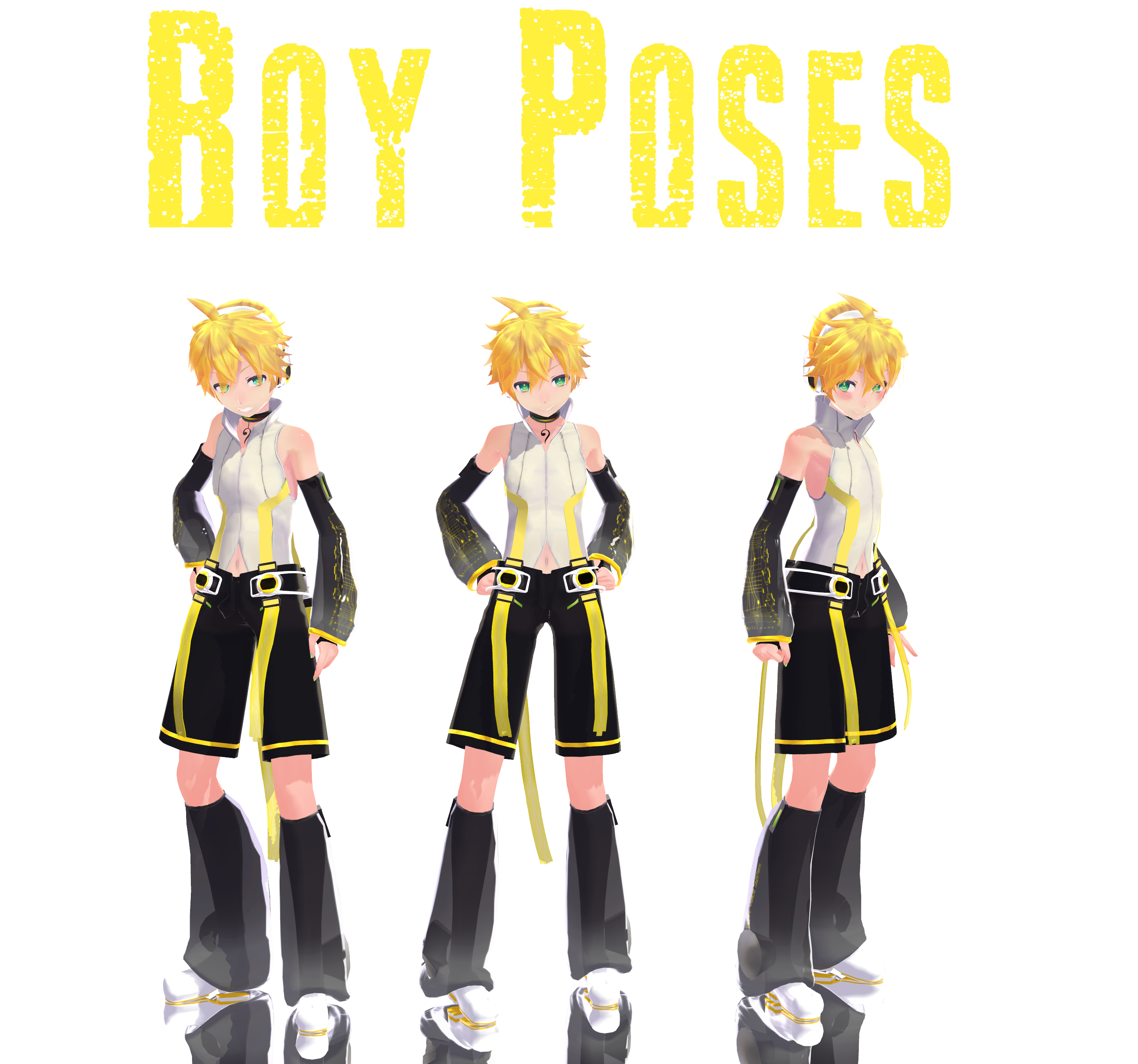 MMD] Boy Poses - DL by MMDMikuxLen on DeviantArt