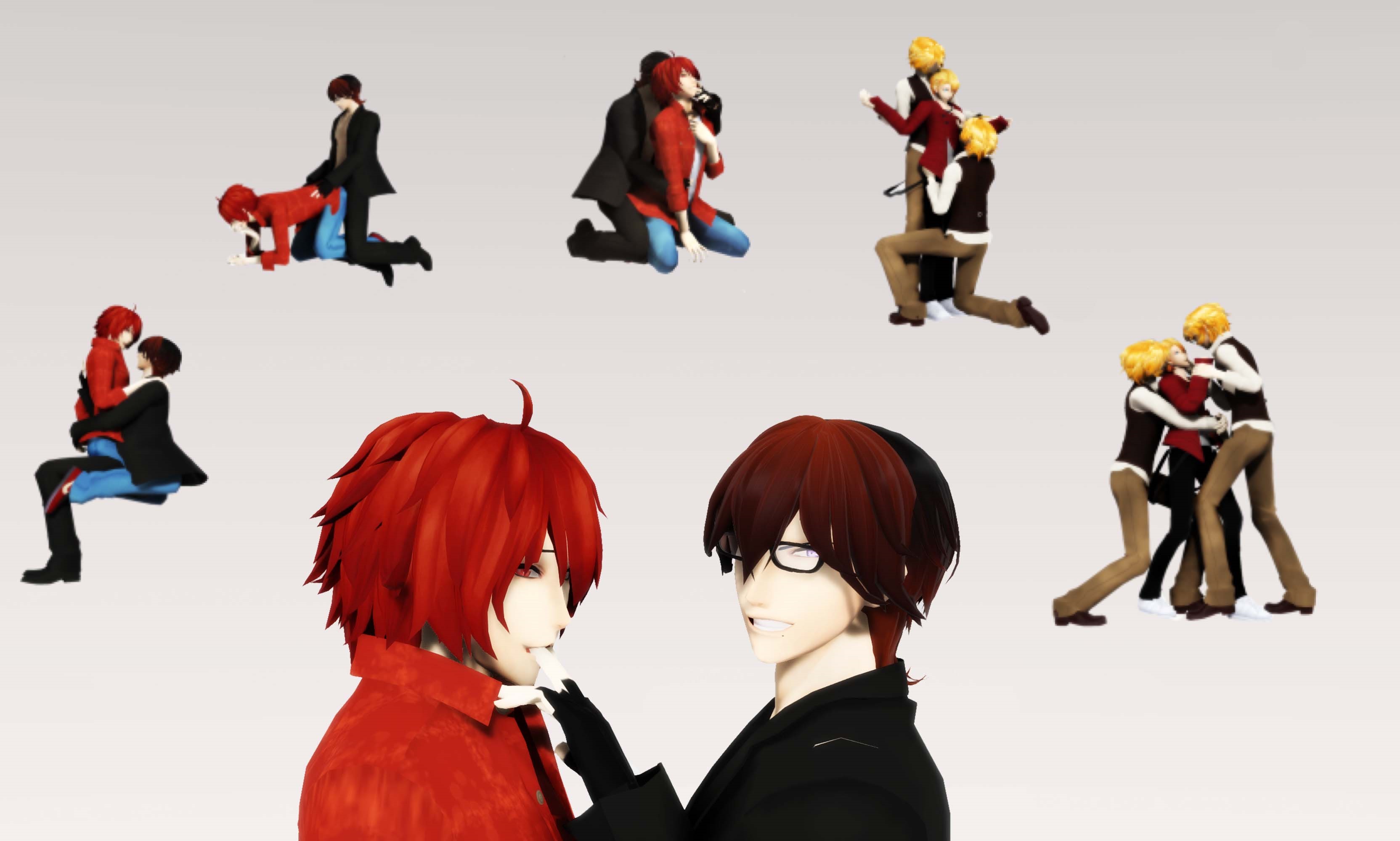 MMD Pose DL] Yaoi Pose Pack II Download by AimeeSa on DeviantArt