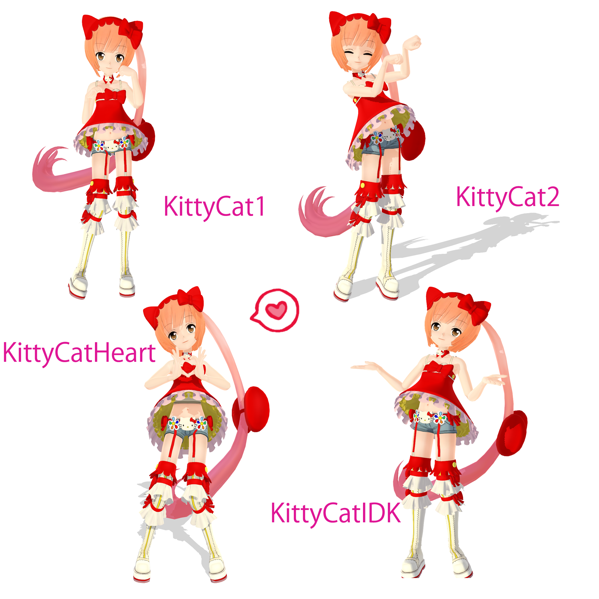 KittyCat Poses by akkyu on DeviantArt