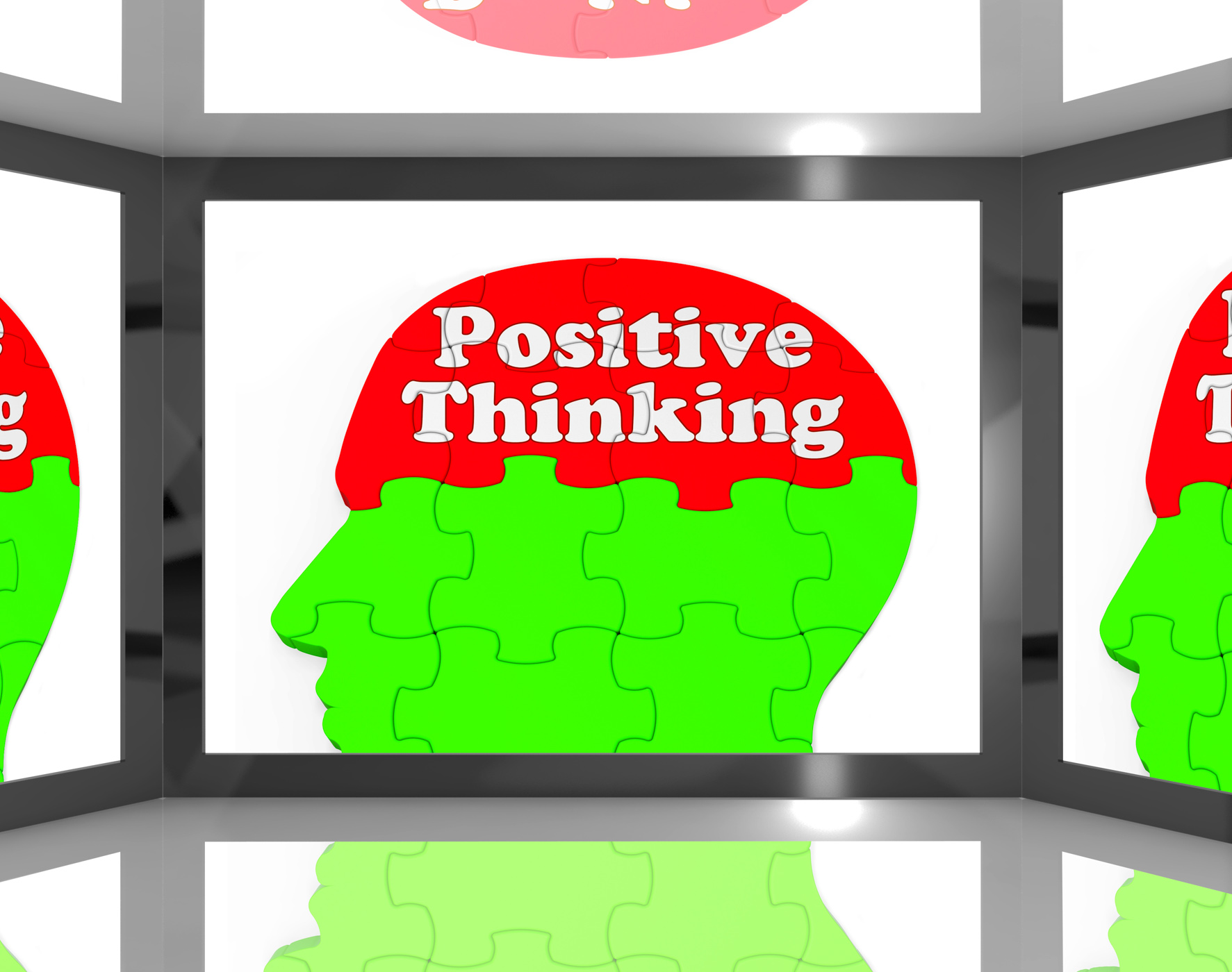 Positive thinking on screen shows interactive tv shows photo
