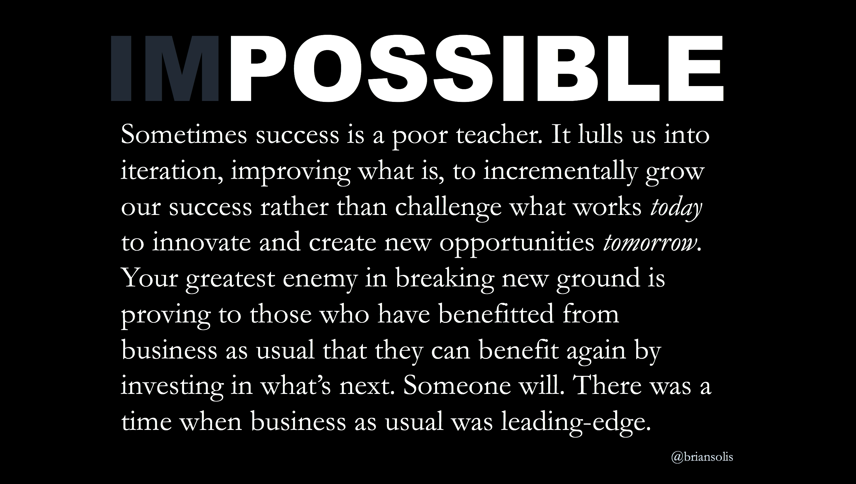 The Possibilities of Possible - Brian Solis