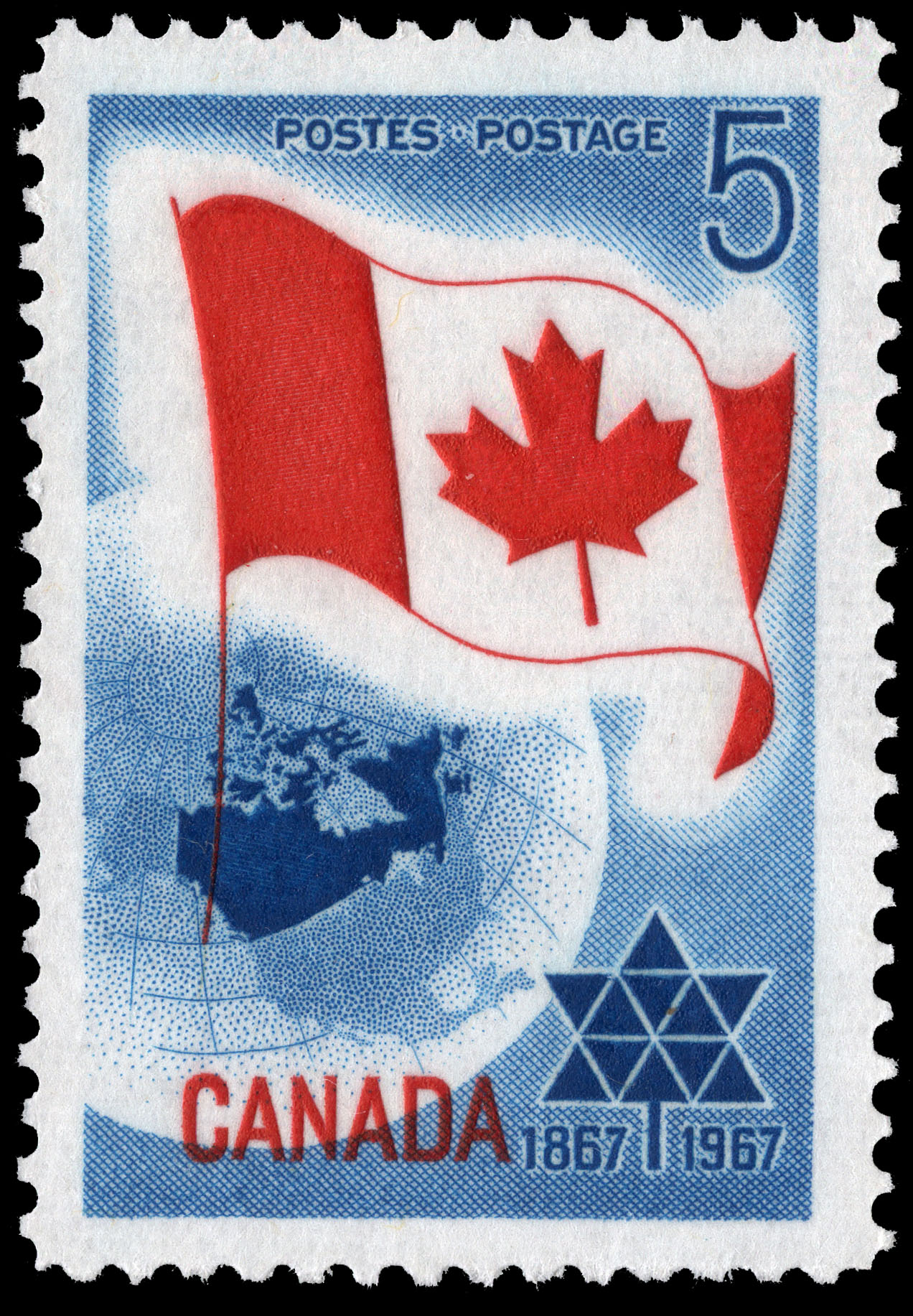 Centennial, 1867-1967 - Canada Postage Stamp