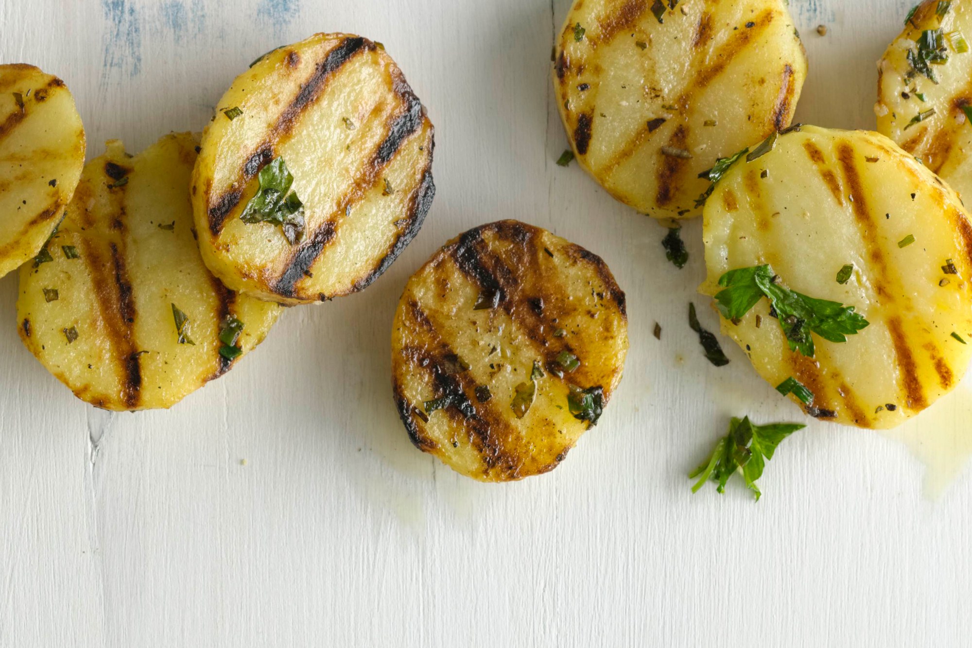 Grilled Herb Potatoes recipe | Epicurious.com