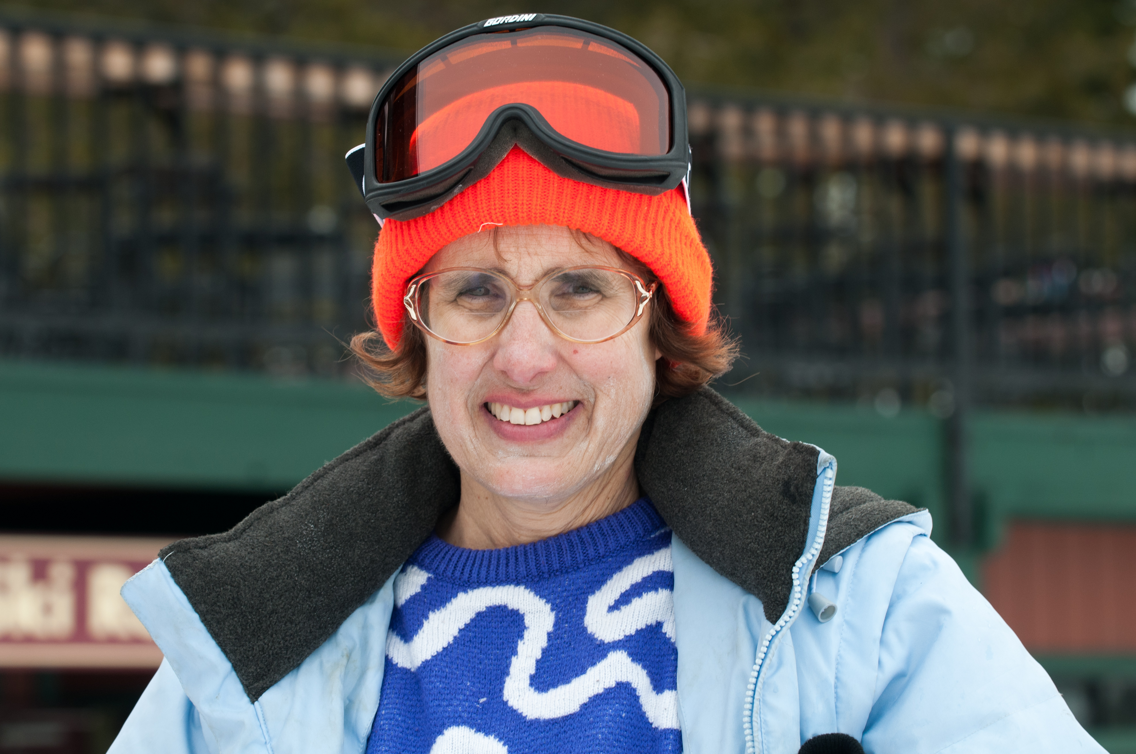Potrait of mother in ski gear photo