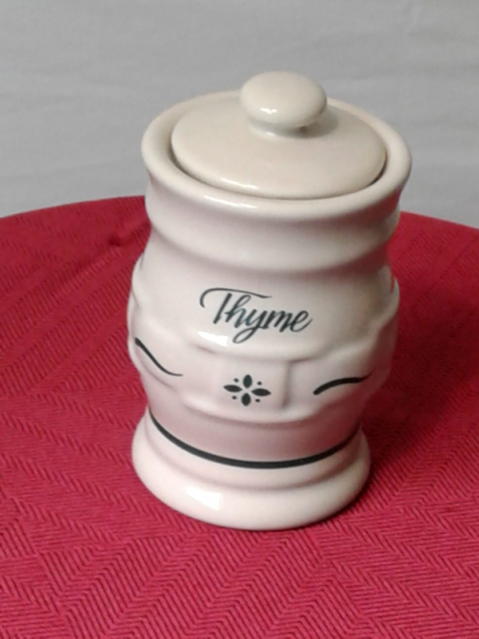 Thyme Jar Longaberger Pottery - Fifie's Boutique