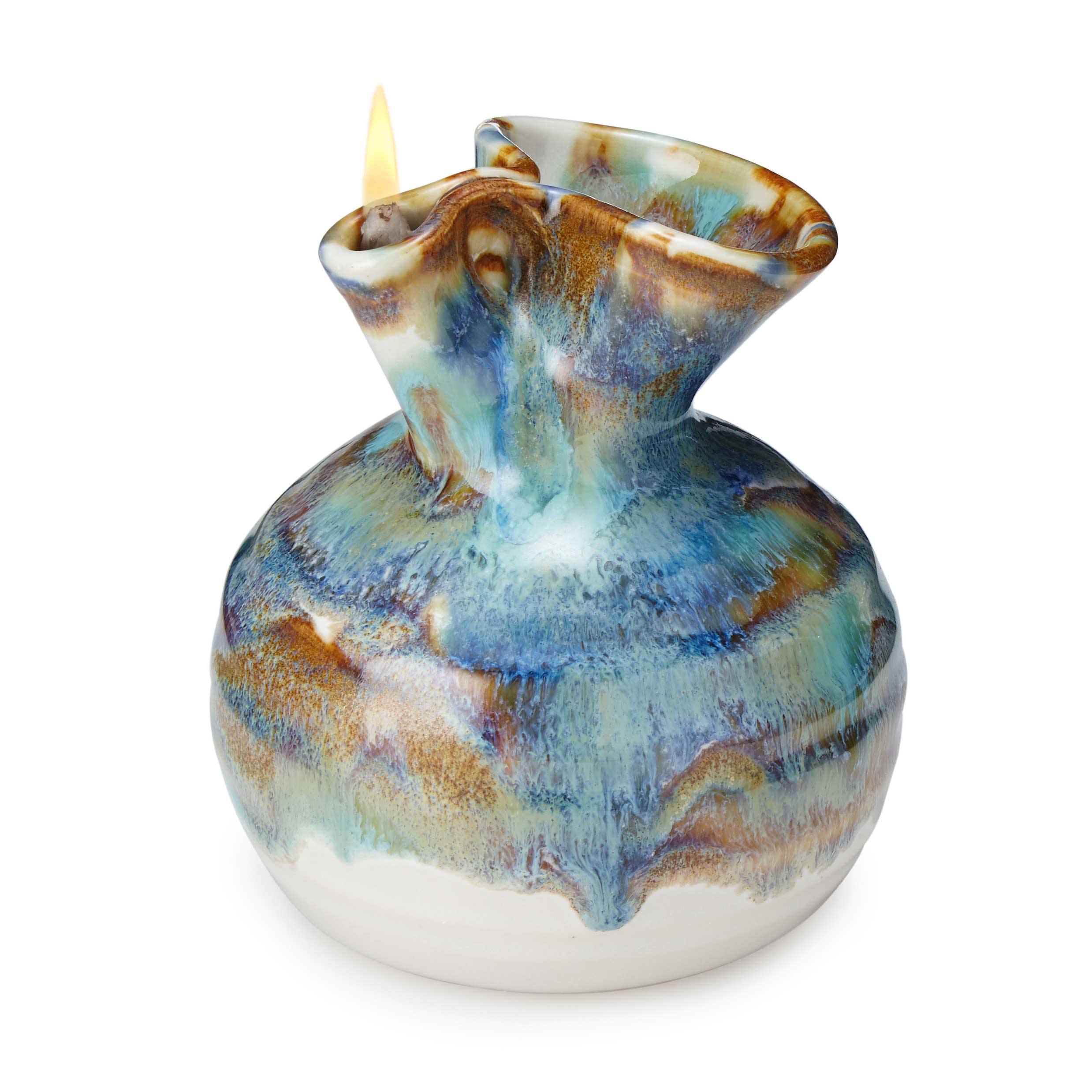 Pottery Oil Candle | oil lamp | UncommonGoods
