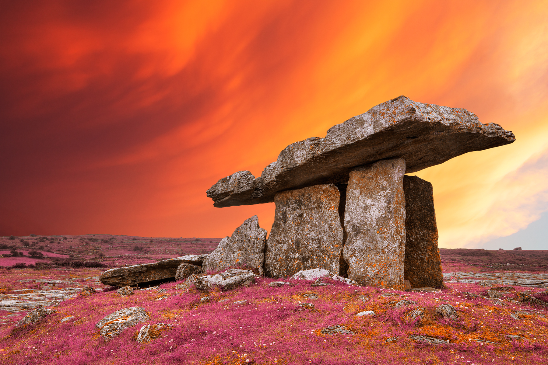 Poulnabrone Pastel Rapture, Age, Occult, Rocky, Rocks, HQ Photo