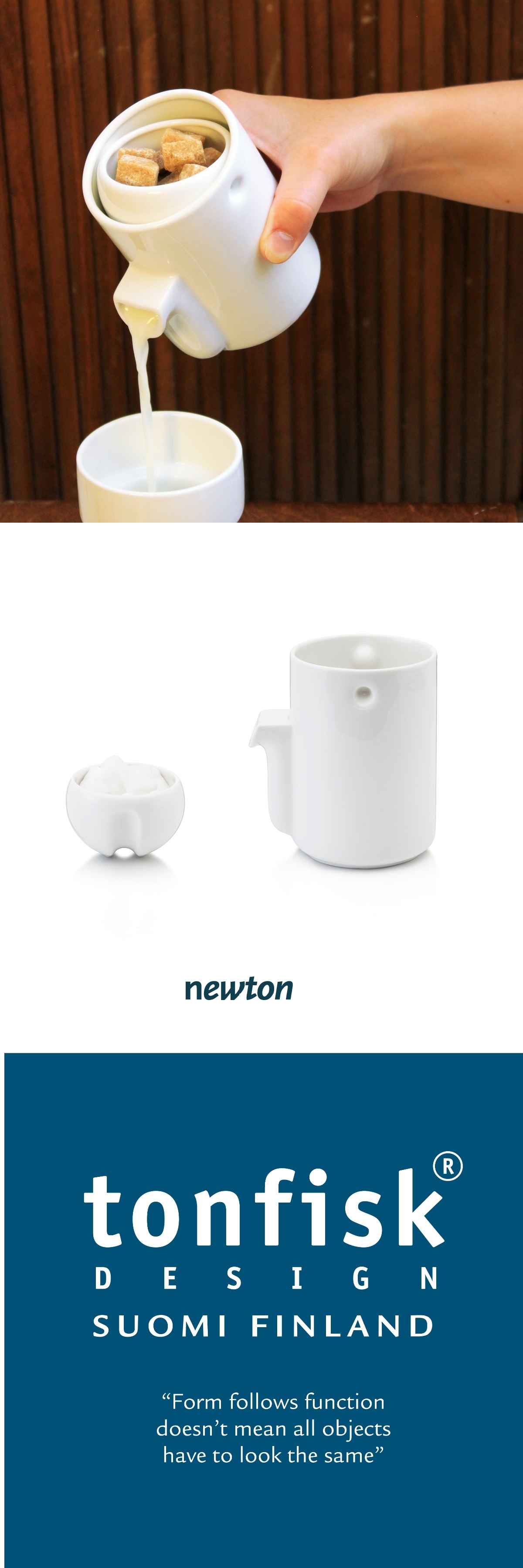 Modern Tea companion. Inteligent Milk & Sugar set by Nordic design ...