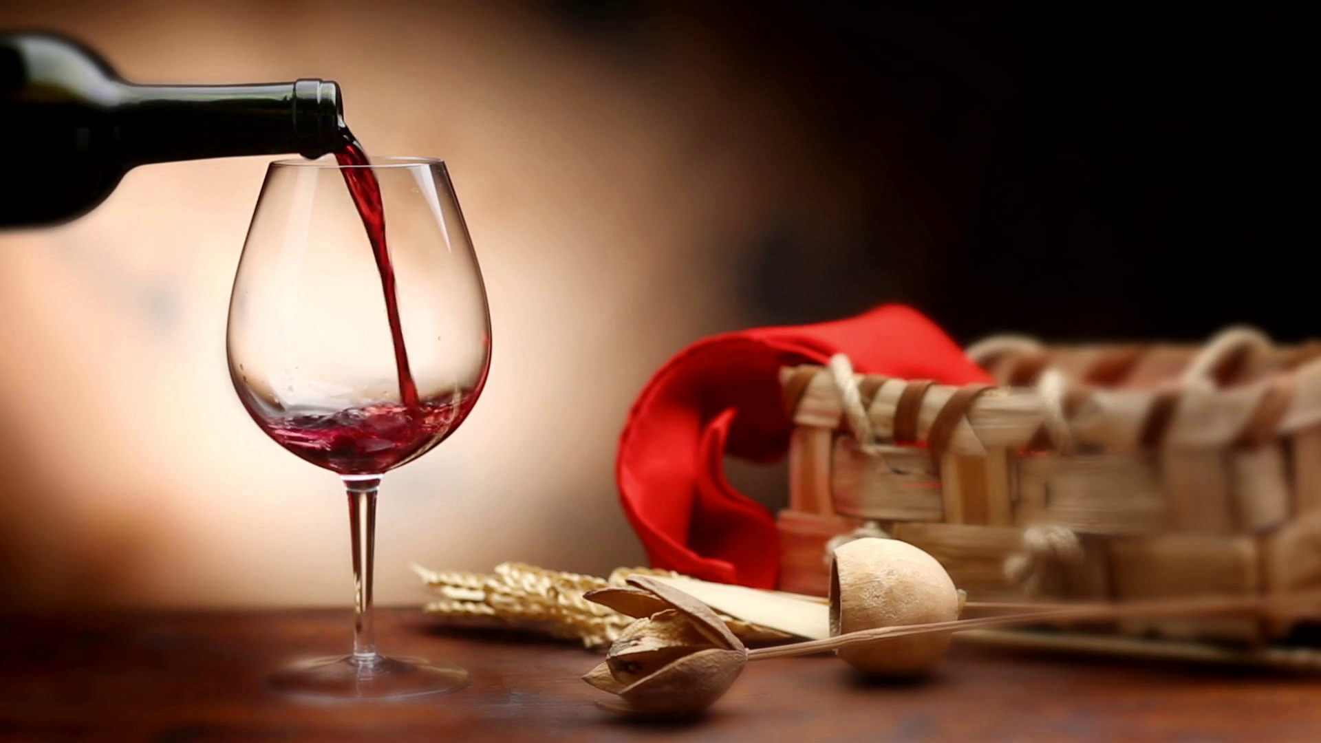 Pouring red wine into glass- Cinemagraph Stock Video Footage ...