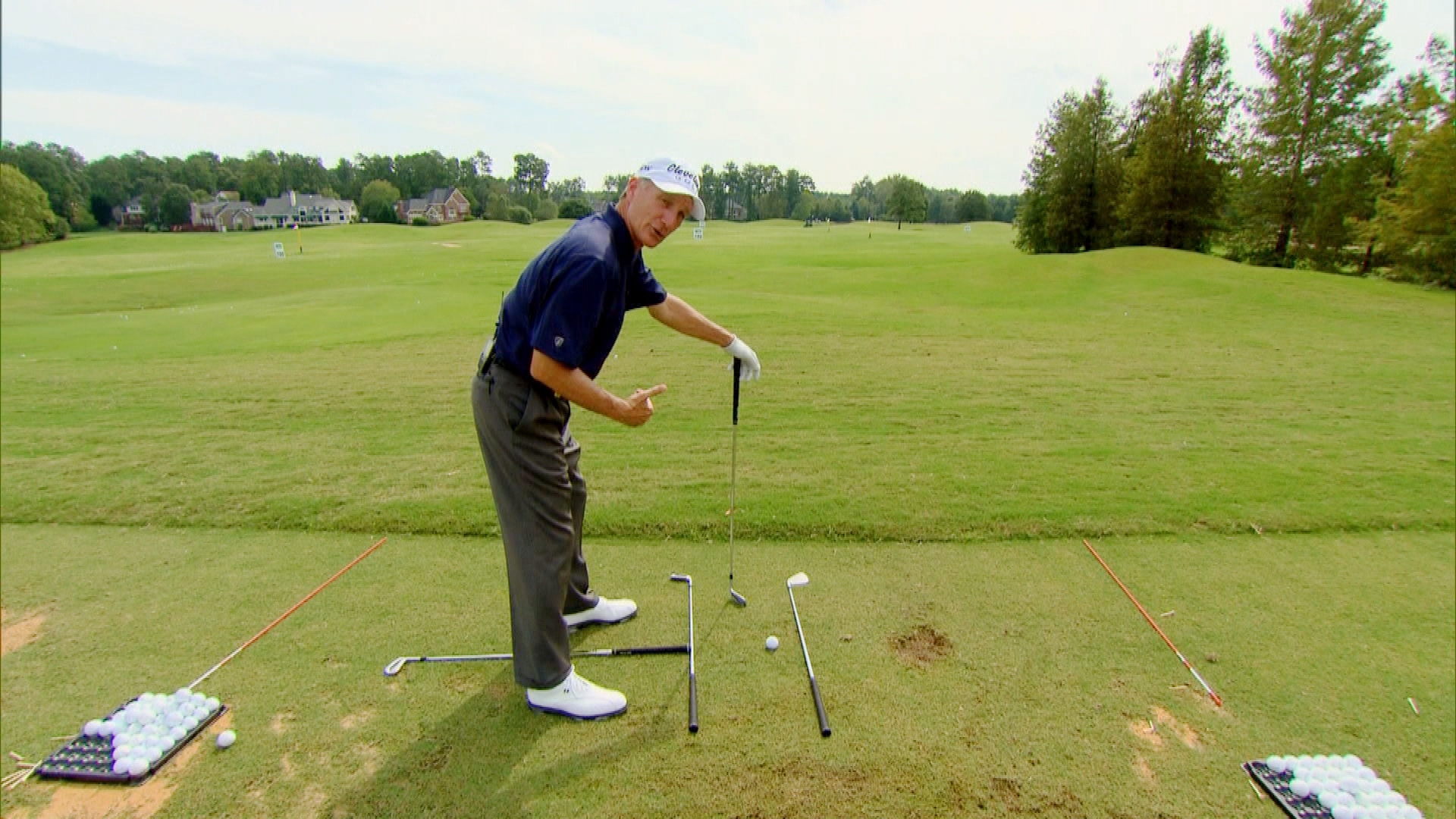 Gary Koch shows how to practice alignment on range | Golf Channel