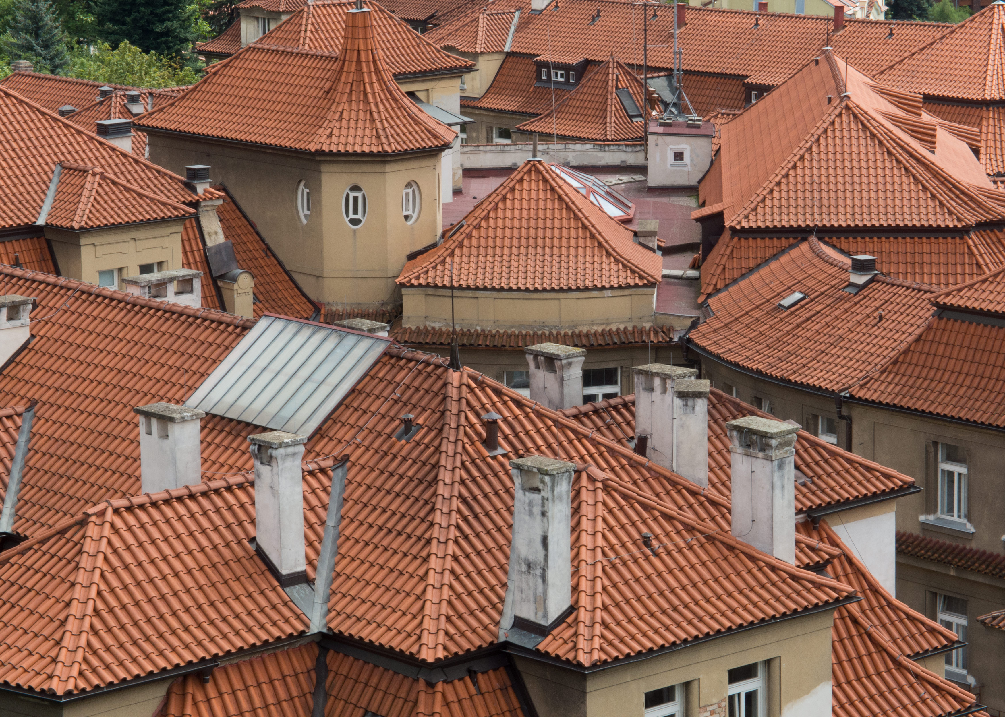 Free Image: Prague Roofs | Libreshot Public Domain Photos
