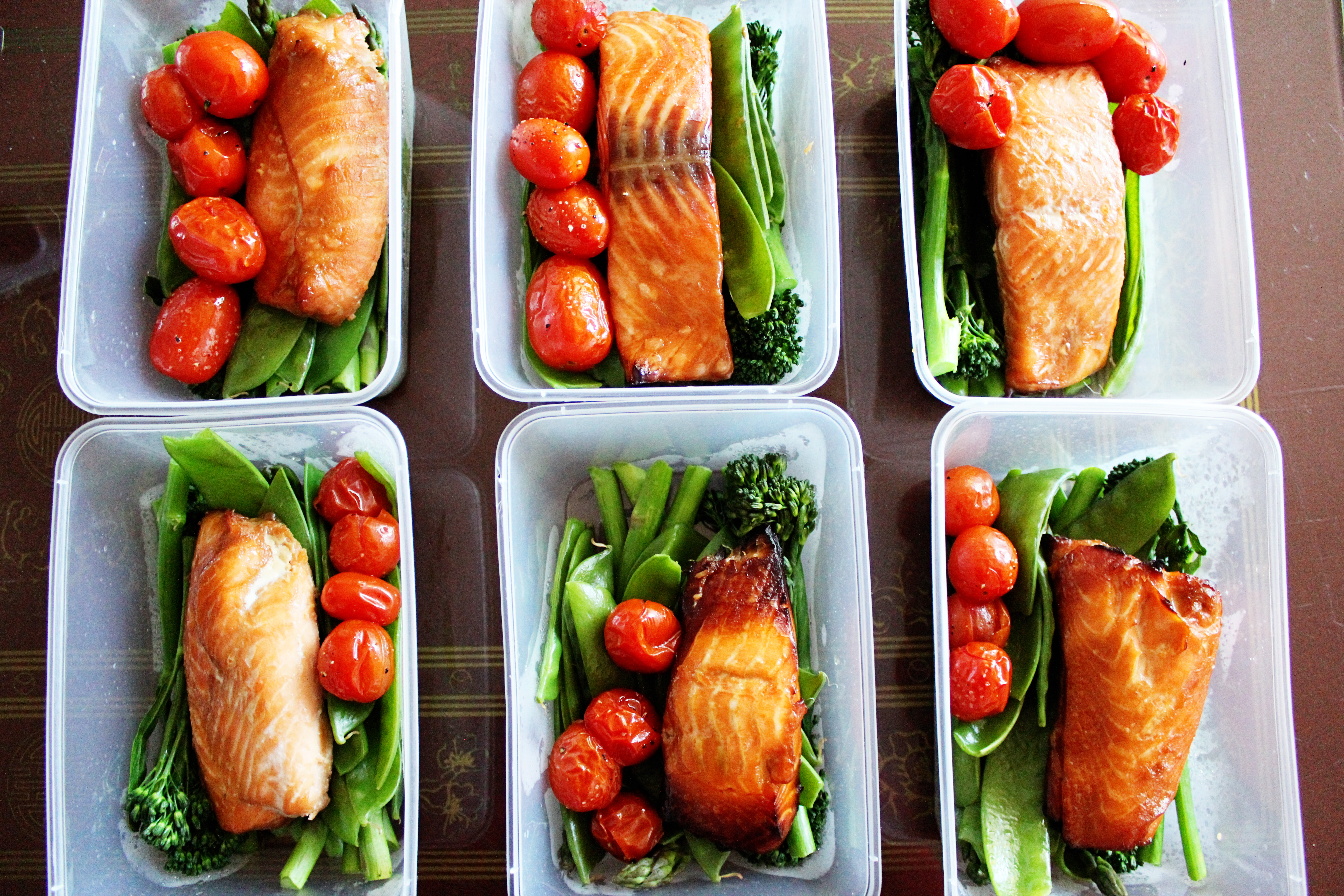 meal prepping: teriyaki salmon and vegetables – Johanna etc