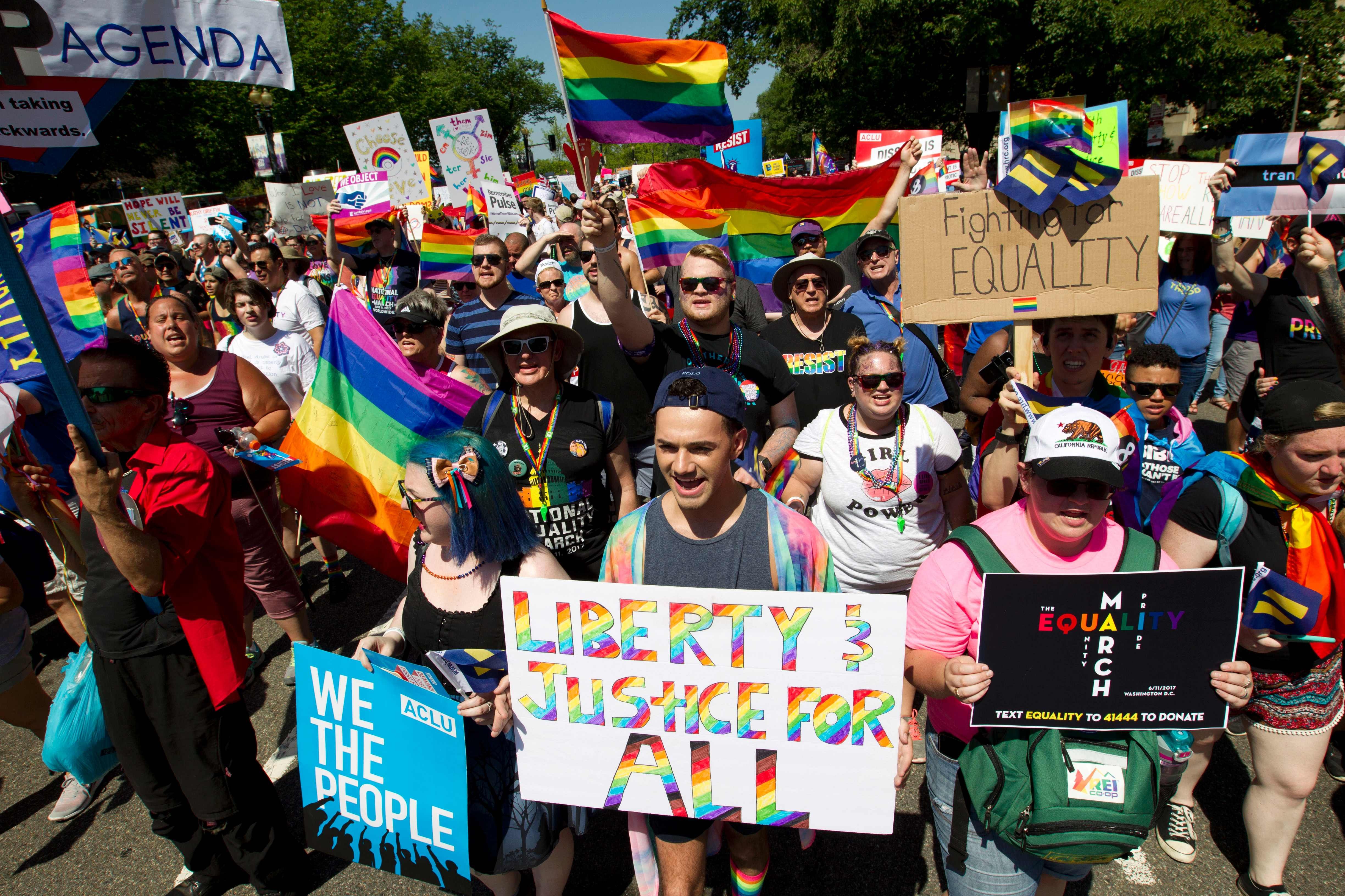 At Pride Events, Protests Claim Prejudice and Exclusion