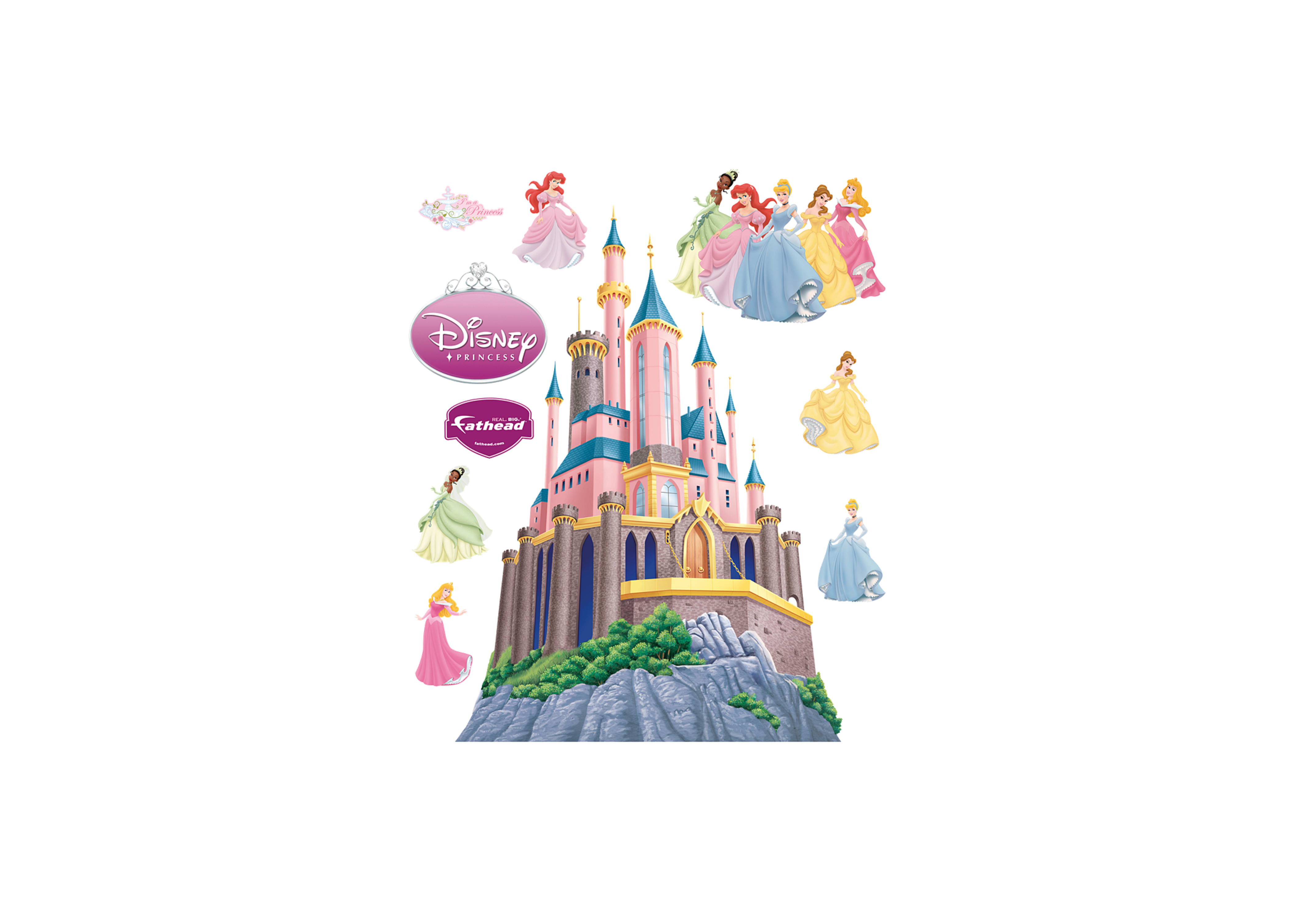 Disney Princess Castle Wall Decal | Shop Fathead® for Disney ...