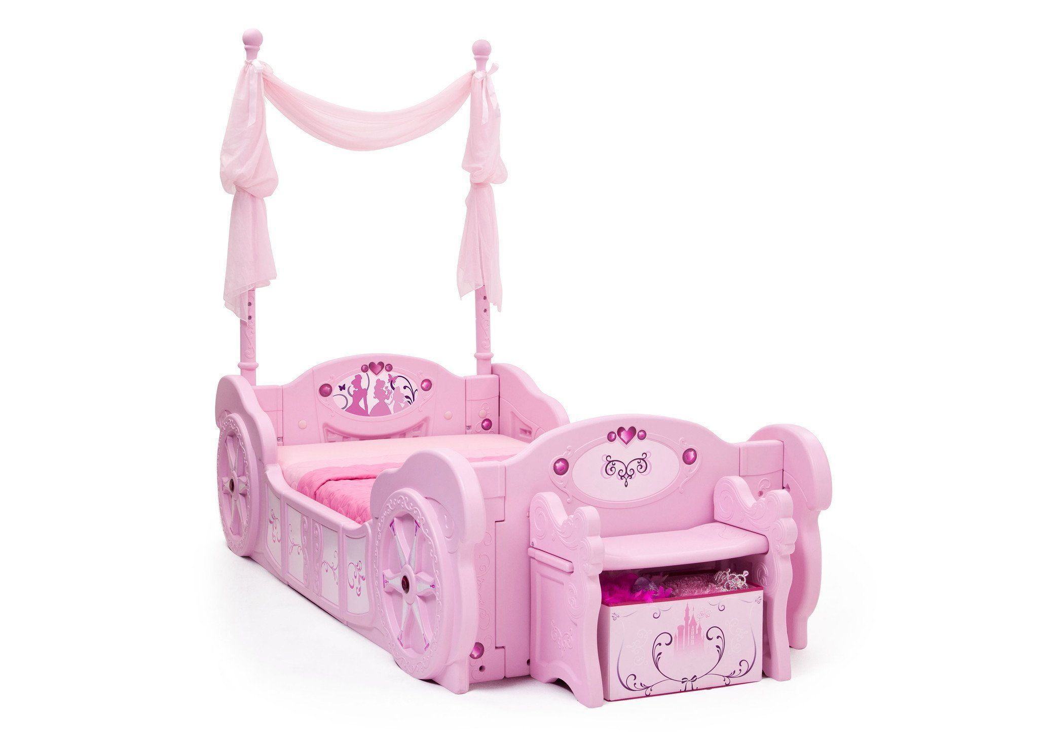 Princess Carriage Convertible Toddler-to-Twin Bed | Delta Children