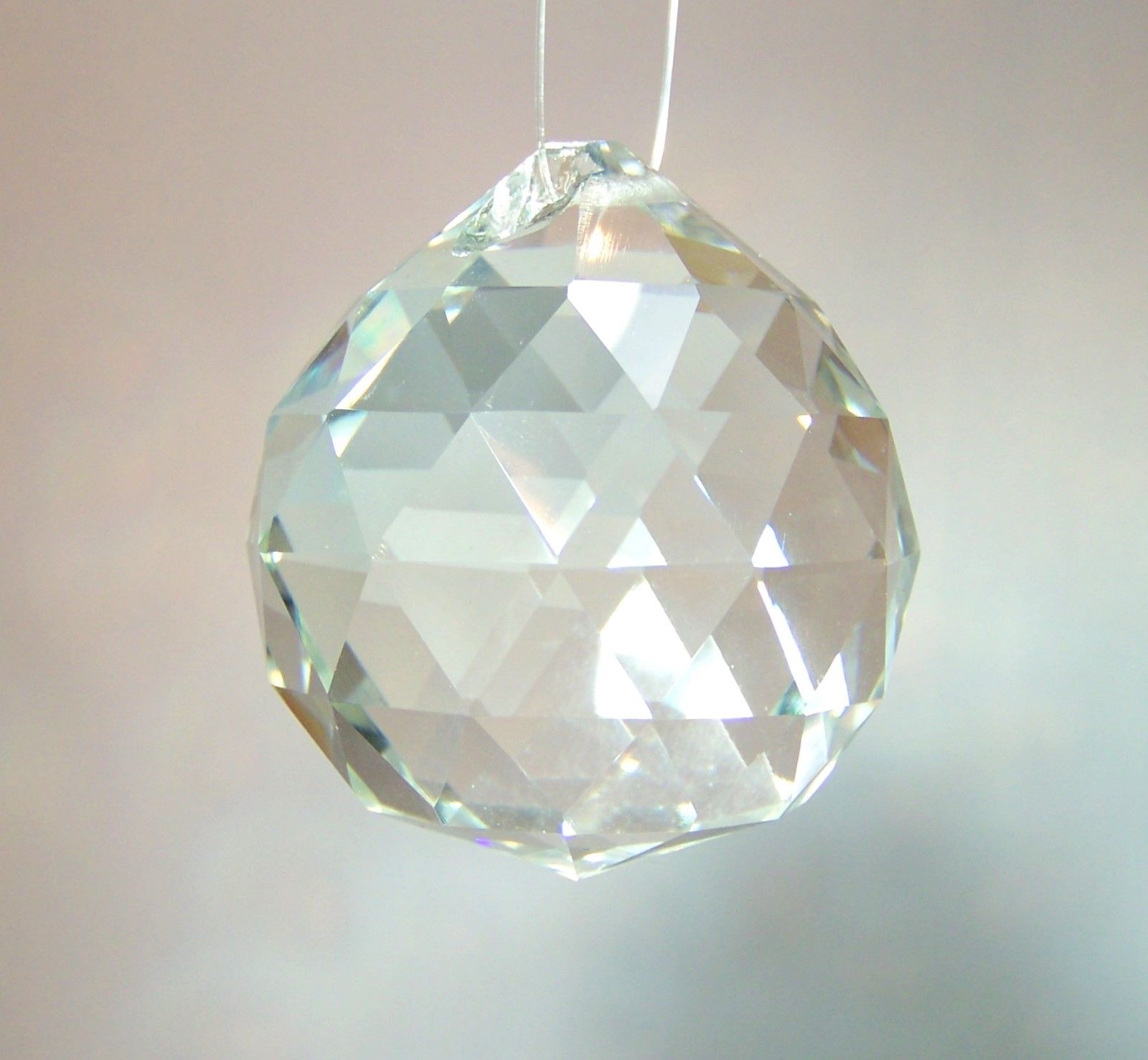 Crystal Prism Ball 25mm Suncatcher Feng Shui Light Catching Rainbow ...