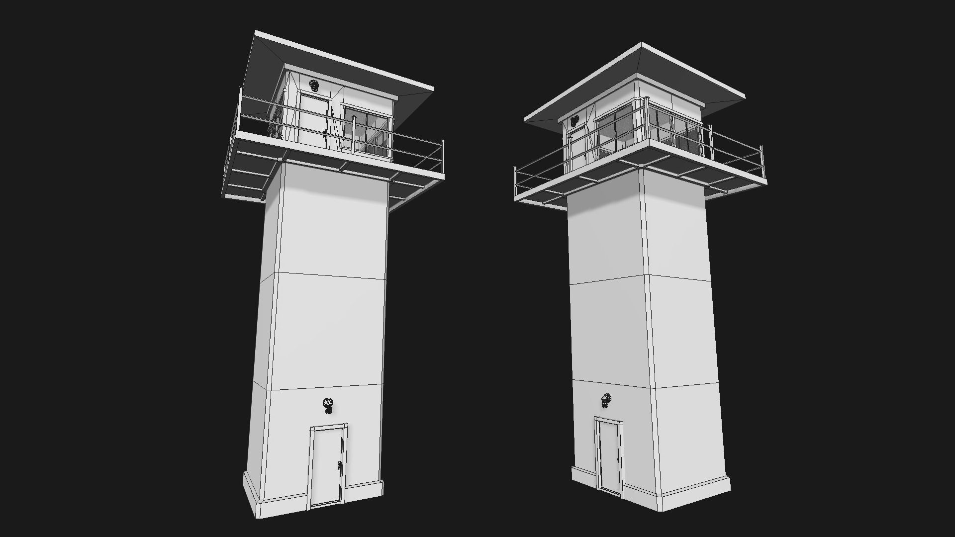 Prison Tower 3D model | CGTrader