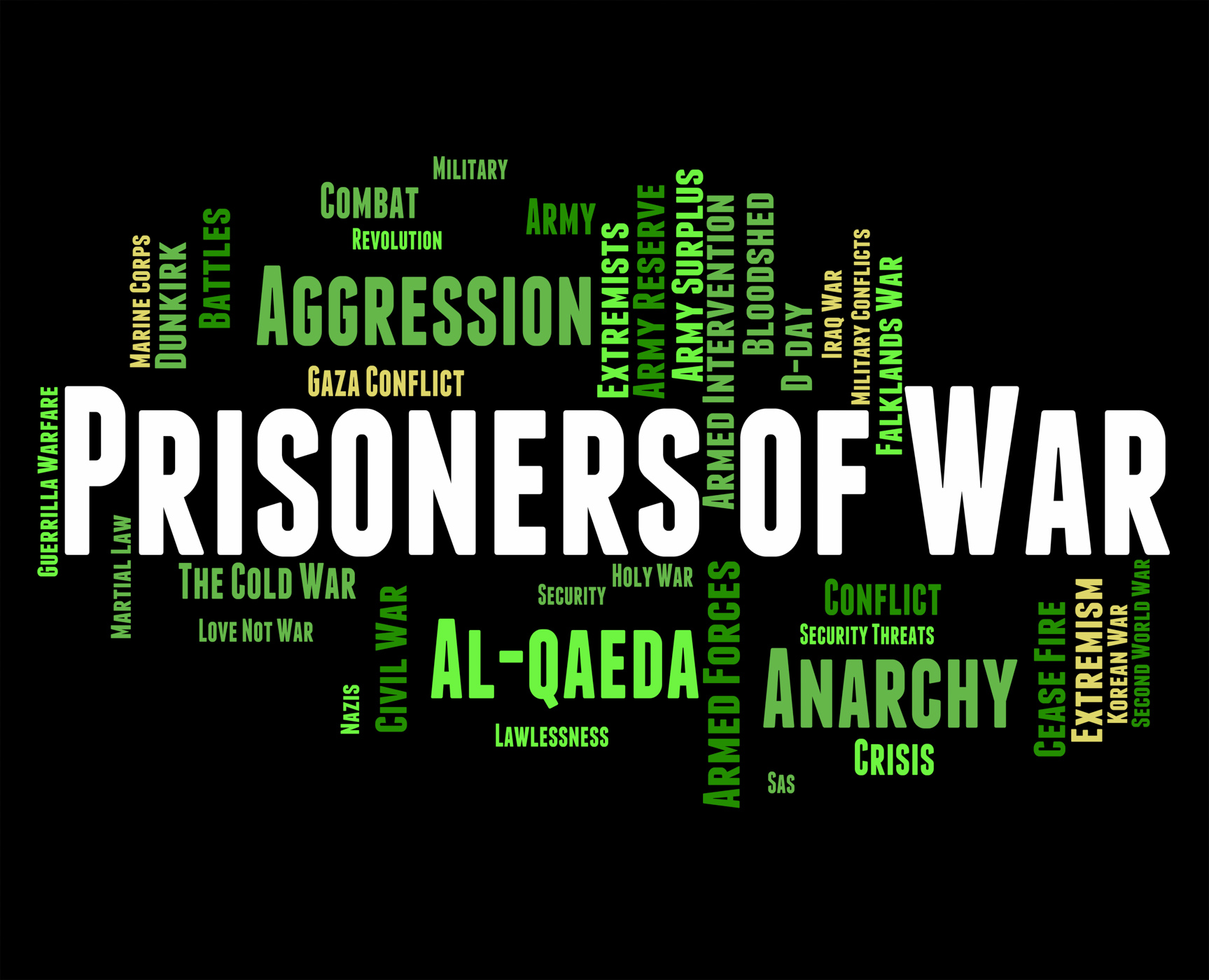Prisoners of war shows military action and bloodshed photo