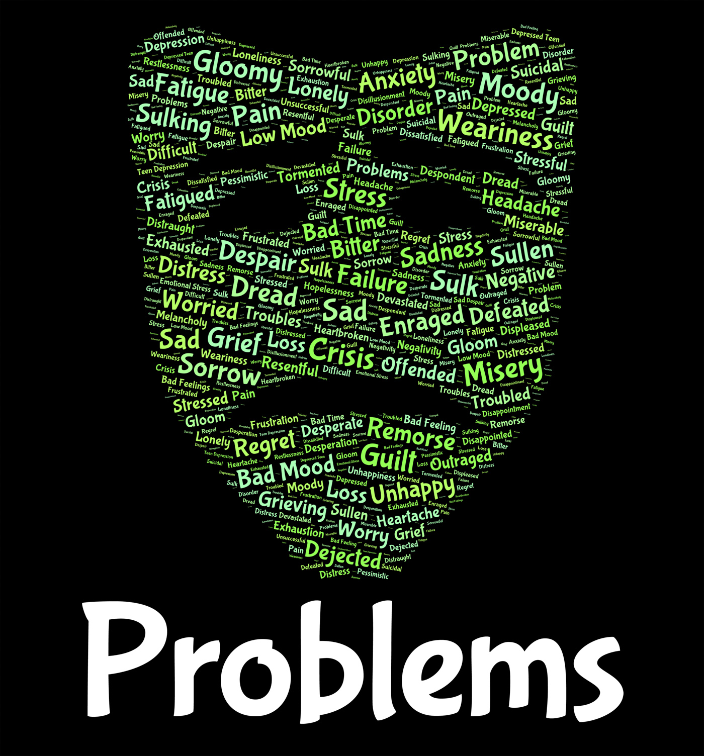 Problems Word Shows Stumbling Block And Dilemma, Complication, Predicament, Words, Wordclouds, HQ Photo