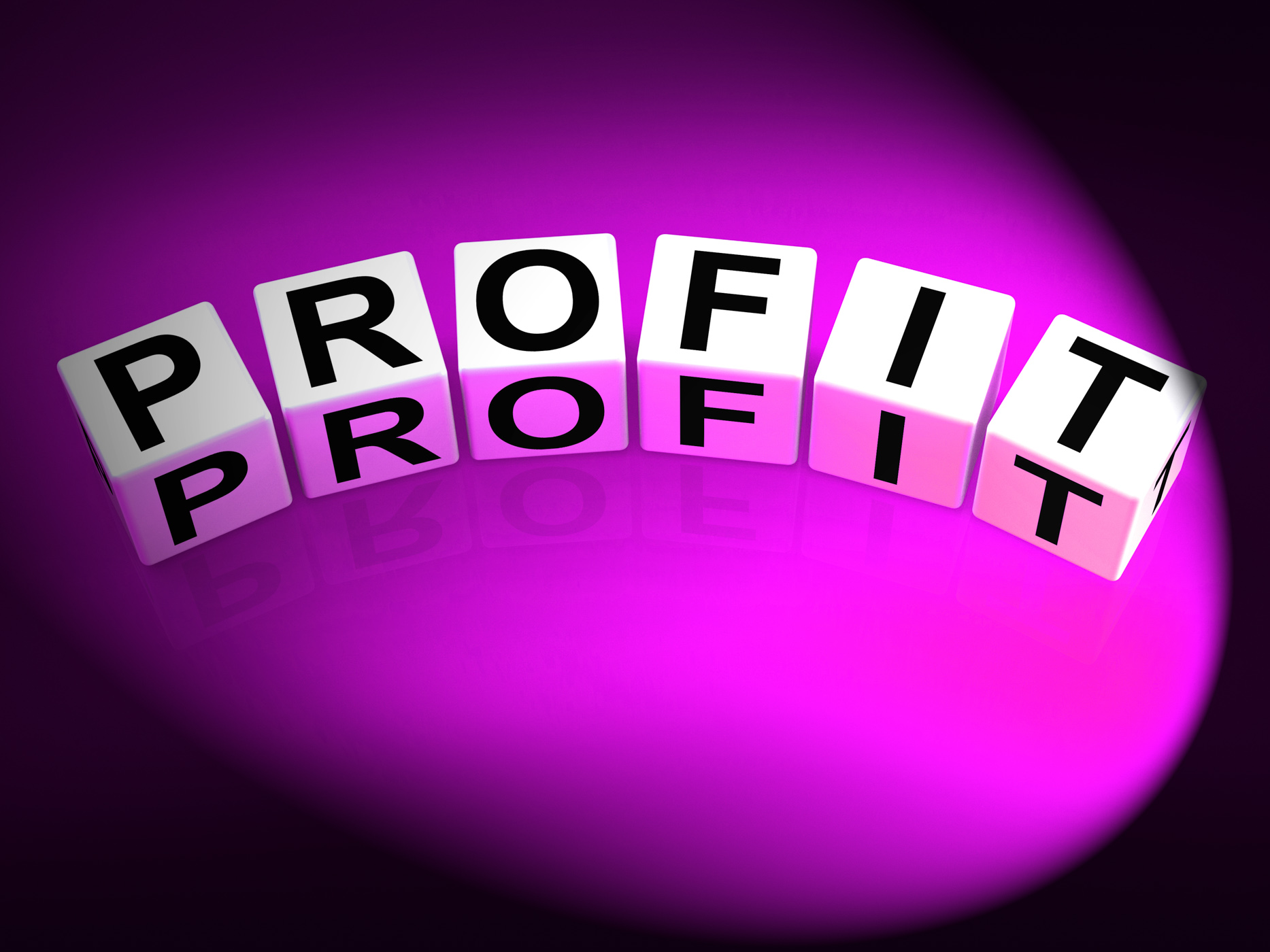 Profit dice show success in trading and earnings photo