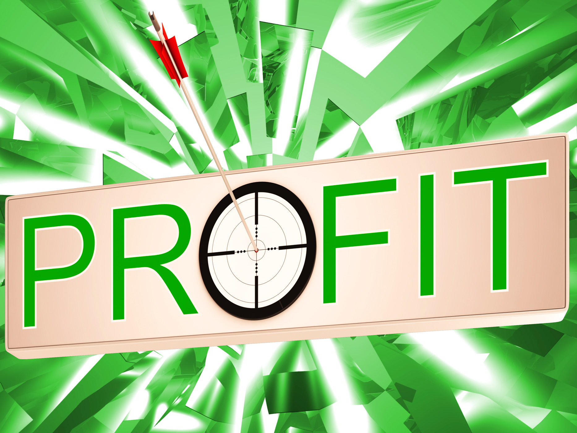 Profit means earning revenue and business growth photo