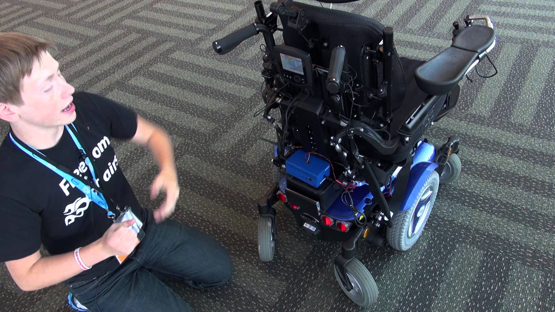 Intel Galileo Smart Wheelchair Project - IDF14 - YouTube