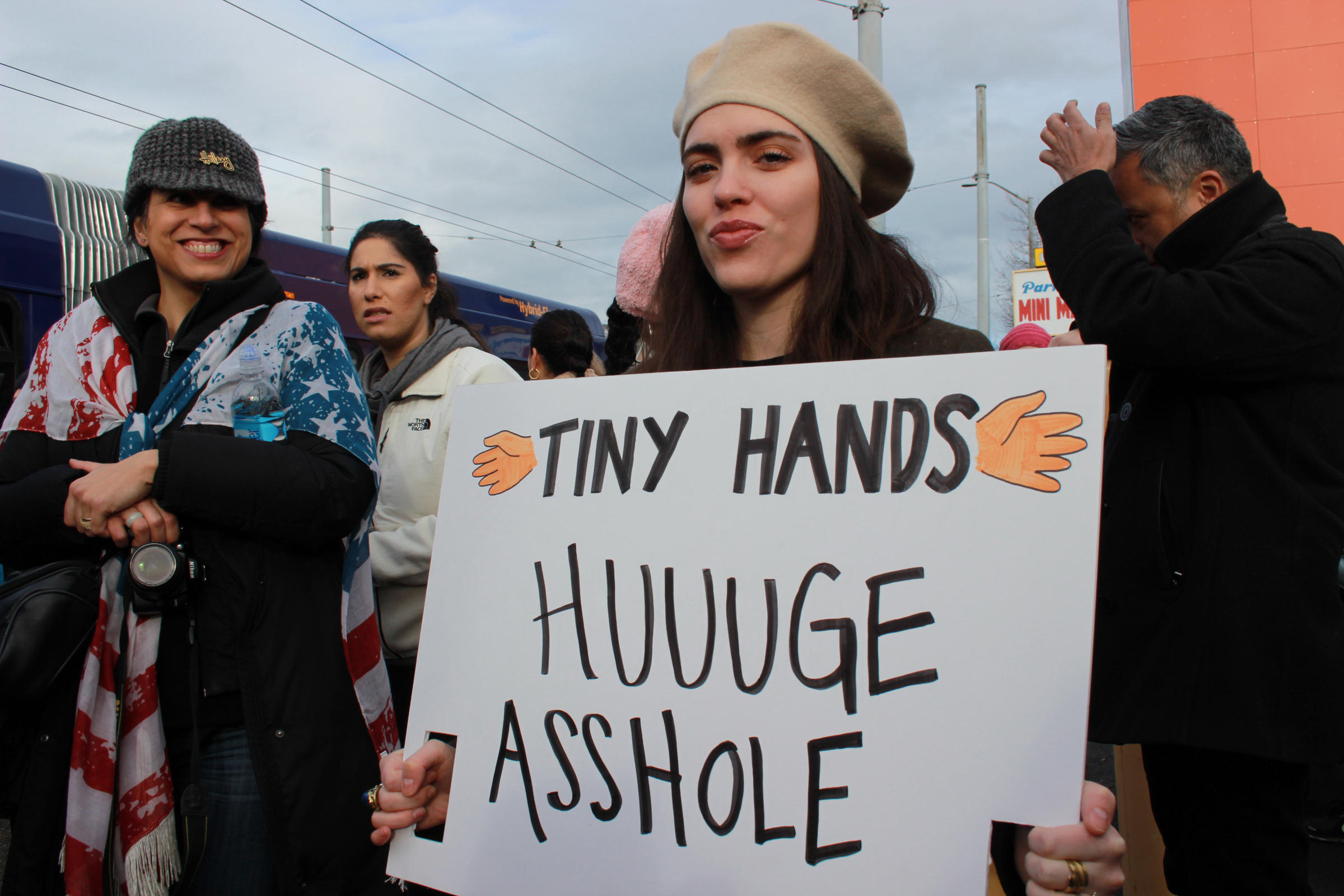 Top Protest Signs - Tiny Hands Huuuge Asshole
