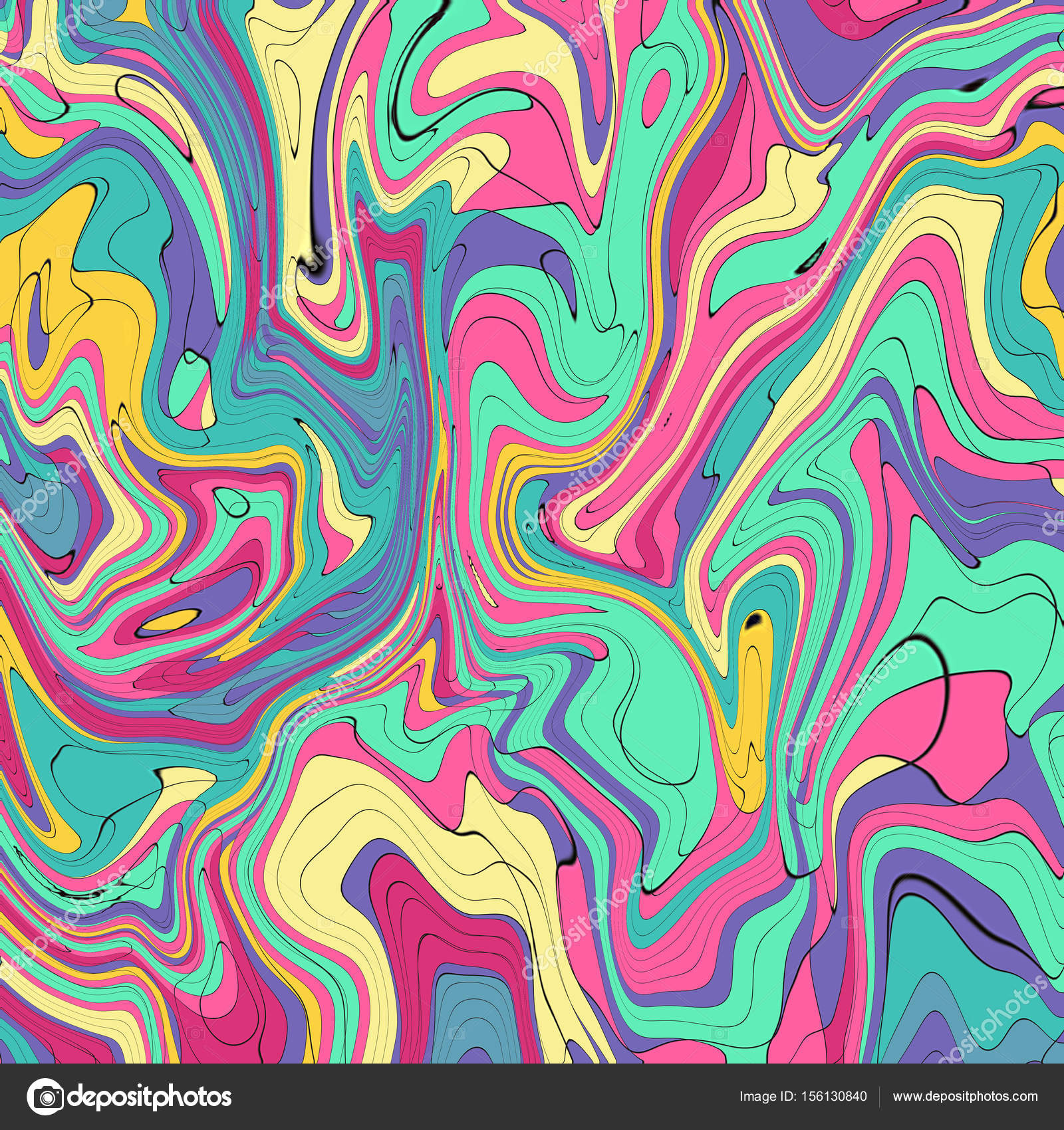 Colorful psychedelic background. Marbling texture. Marbling texture ...