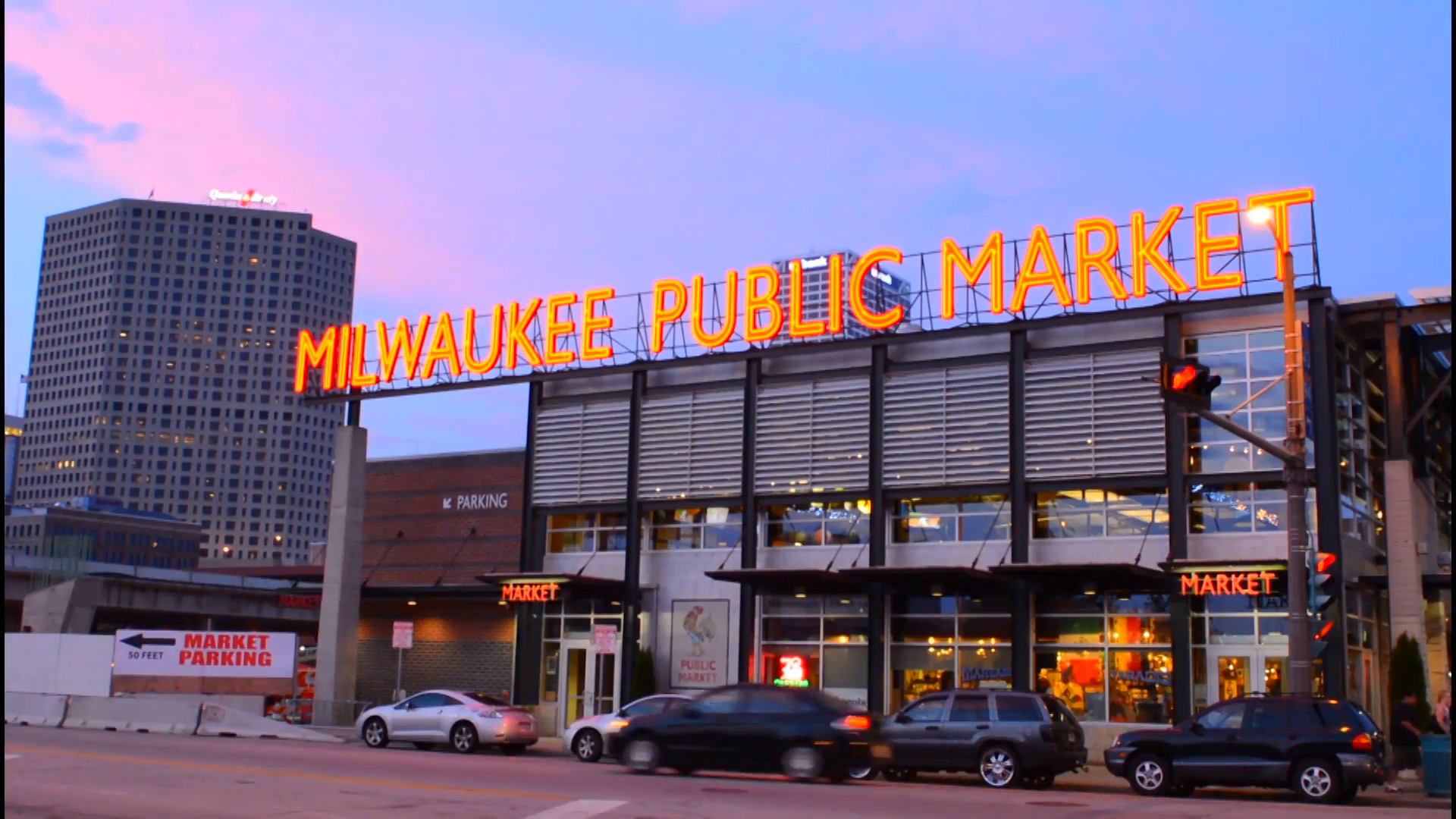 Milwaukee Wisconsin downtown center Milwaukee Public Market at ...
