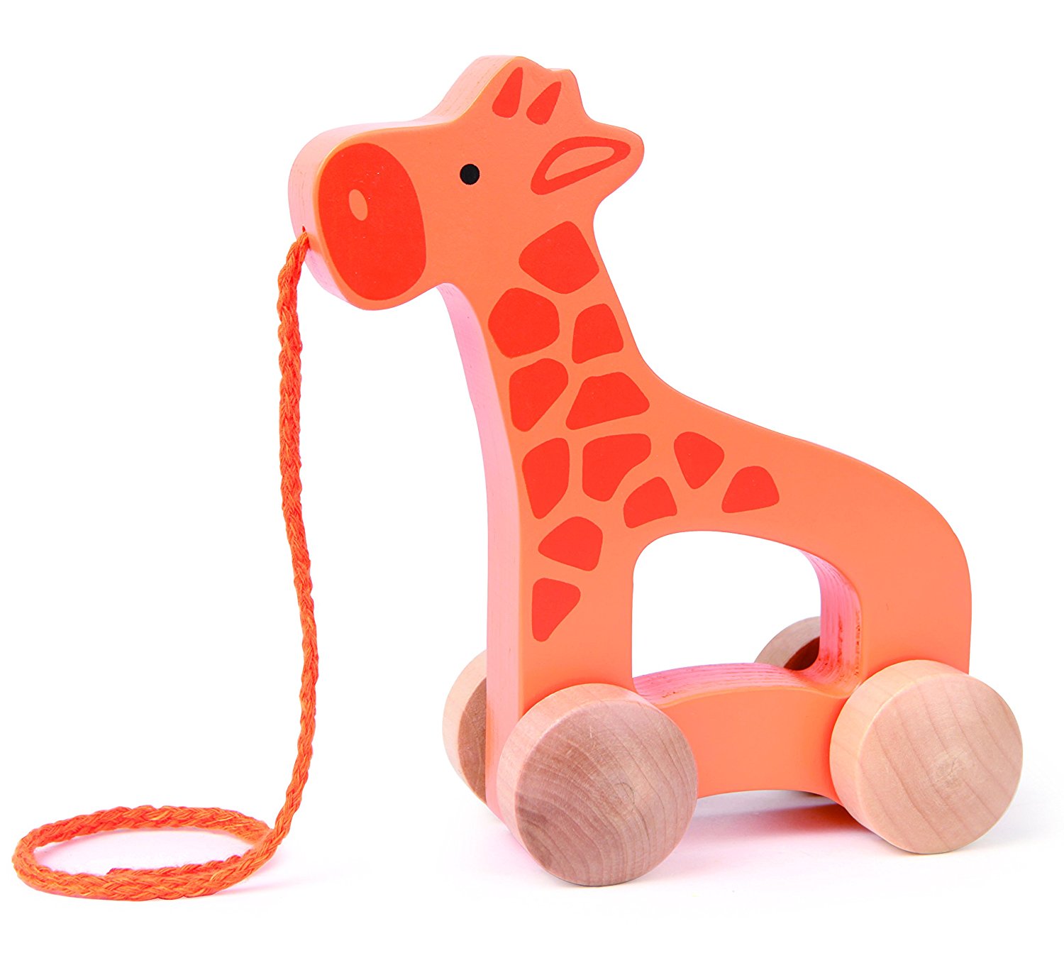 Amazon.com: Hape Giraffe Wooden Push and Pull Toddler Toy: Toys & Games